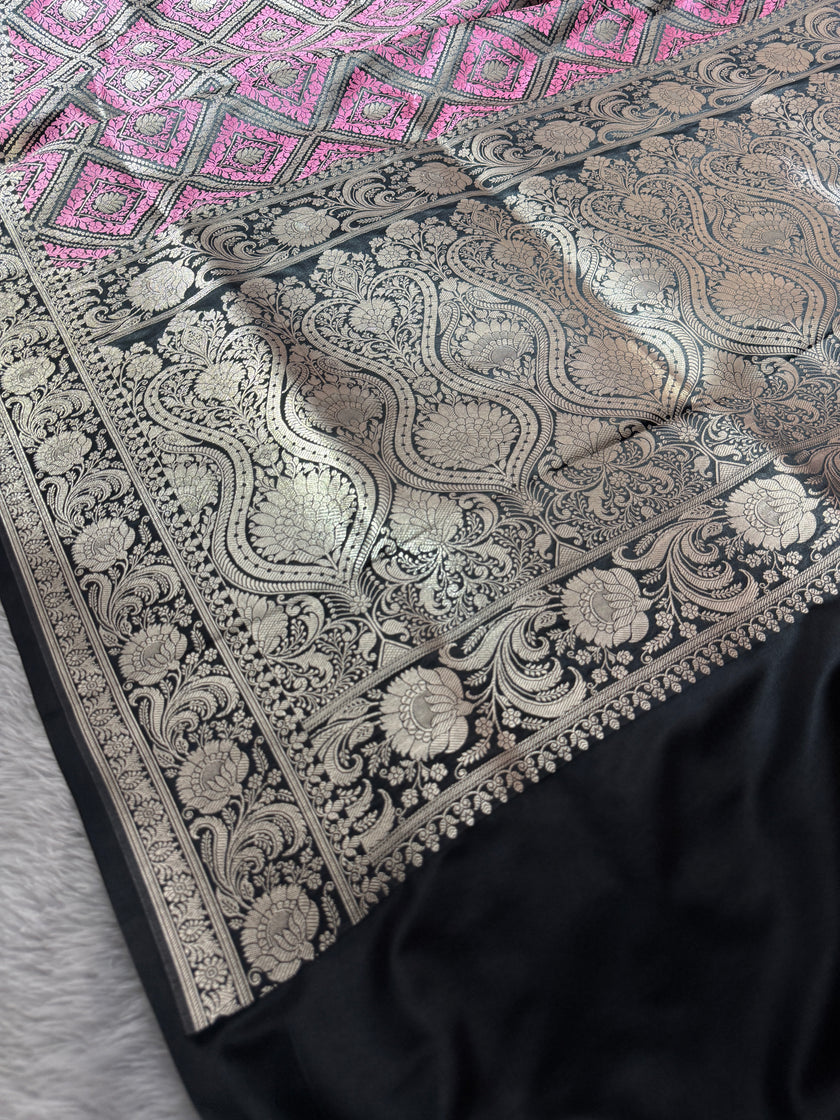 Banarasi Mashru Katan Silk Saree Tanchui Design HN111