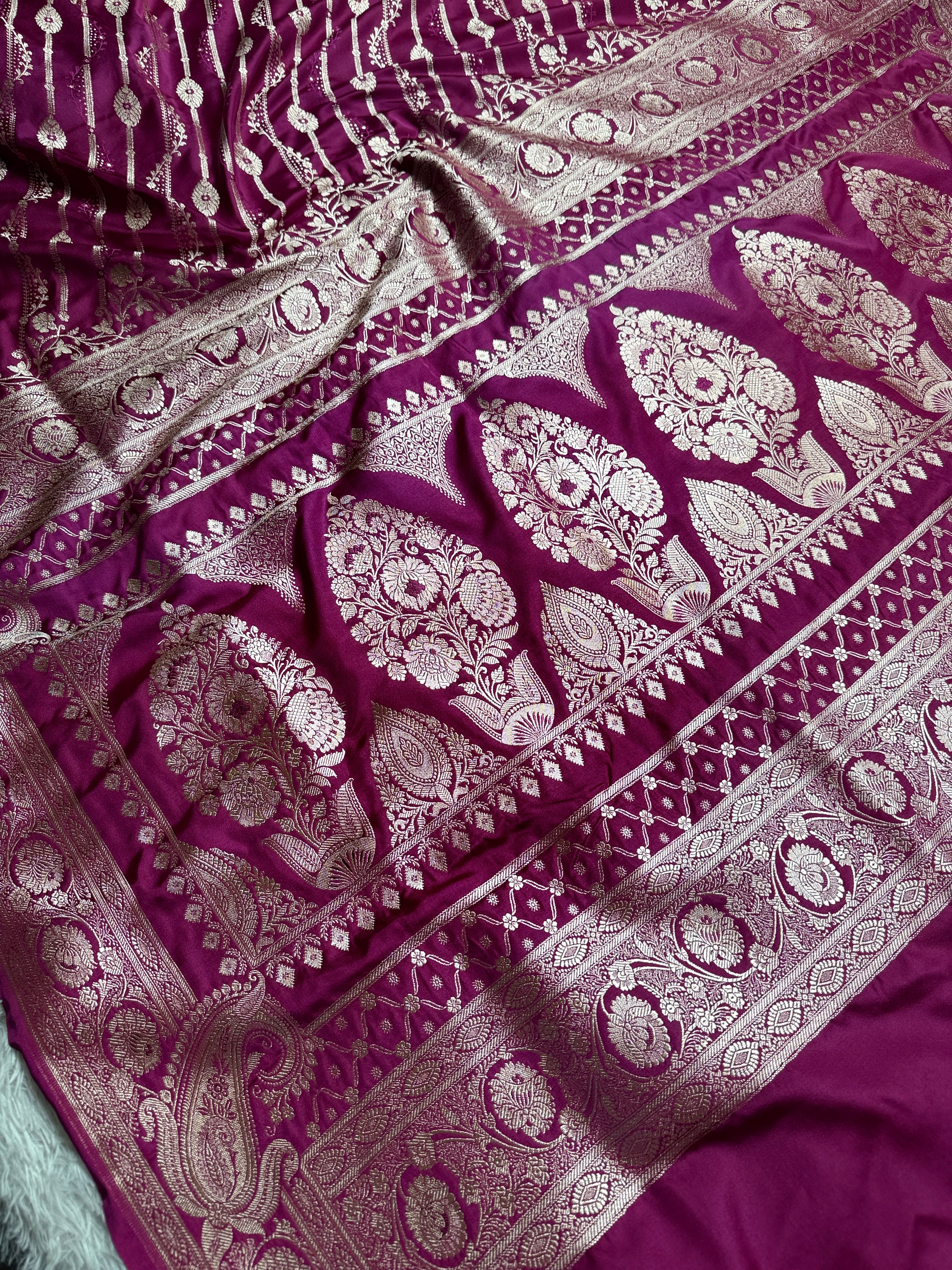 BANARASI MASHRU KATAN SILK SAREE HN651