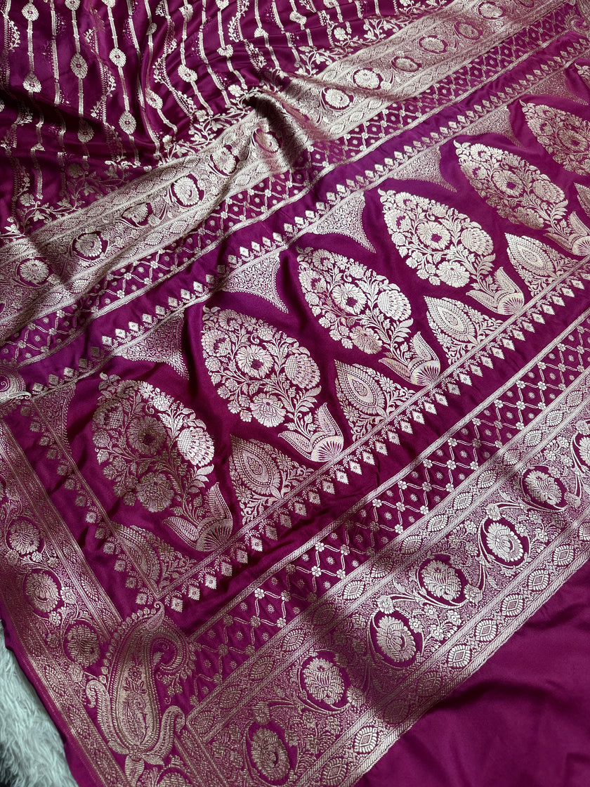 BANARASI MASHRU KATAN SILK SAREE HN651