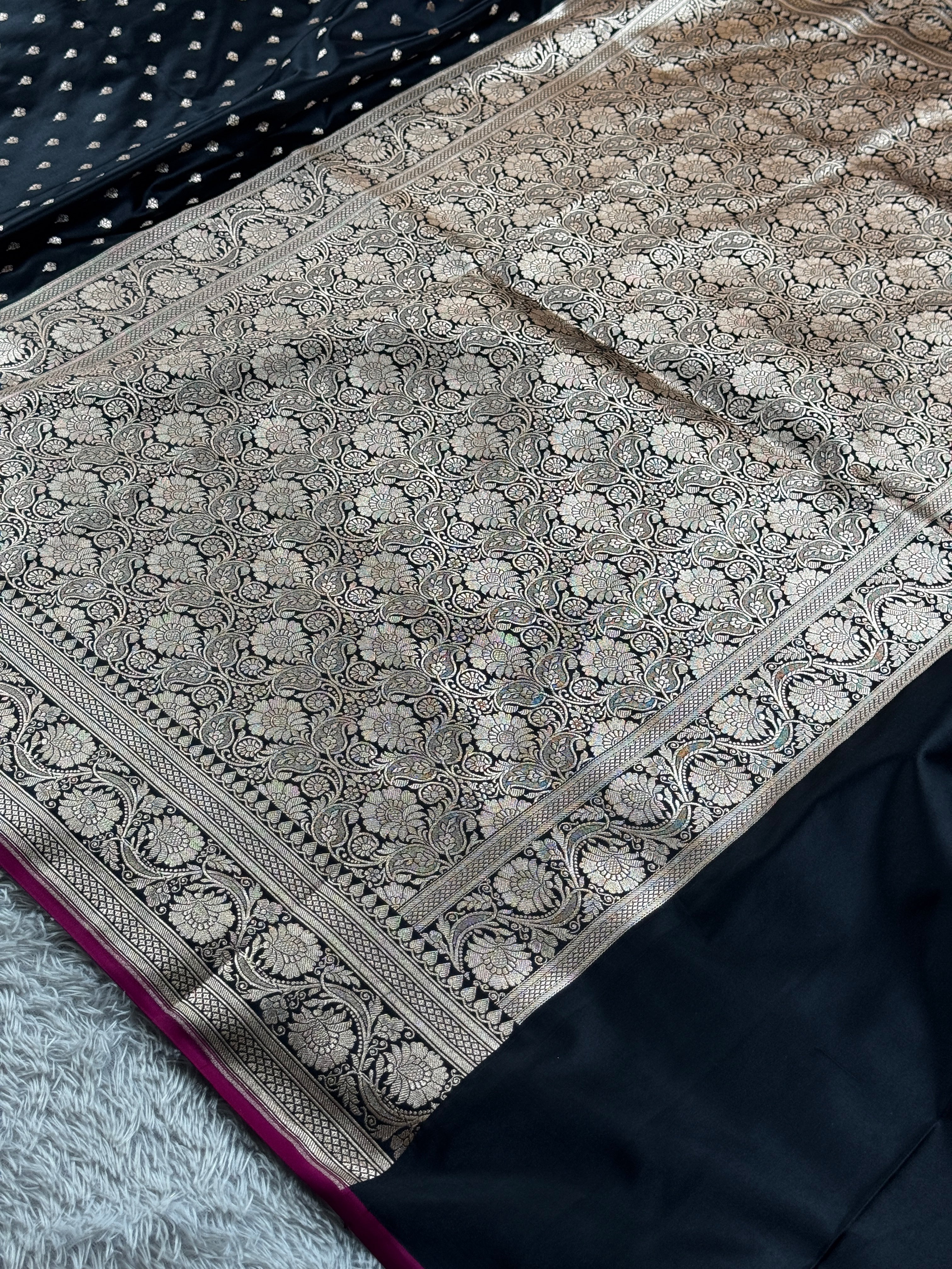 BANARASI MASHRU KATAN SILK SAREE MK011