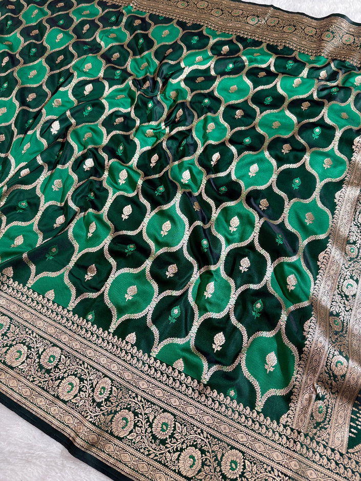 BANARASI MASHRU KATAN SILK SAREE HN536