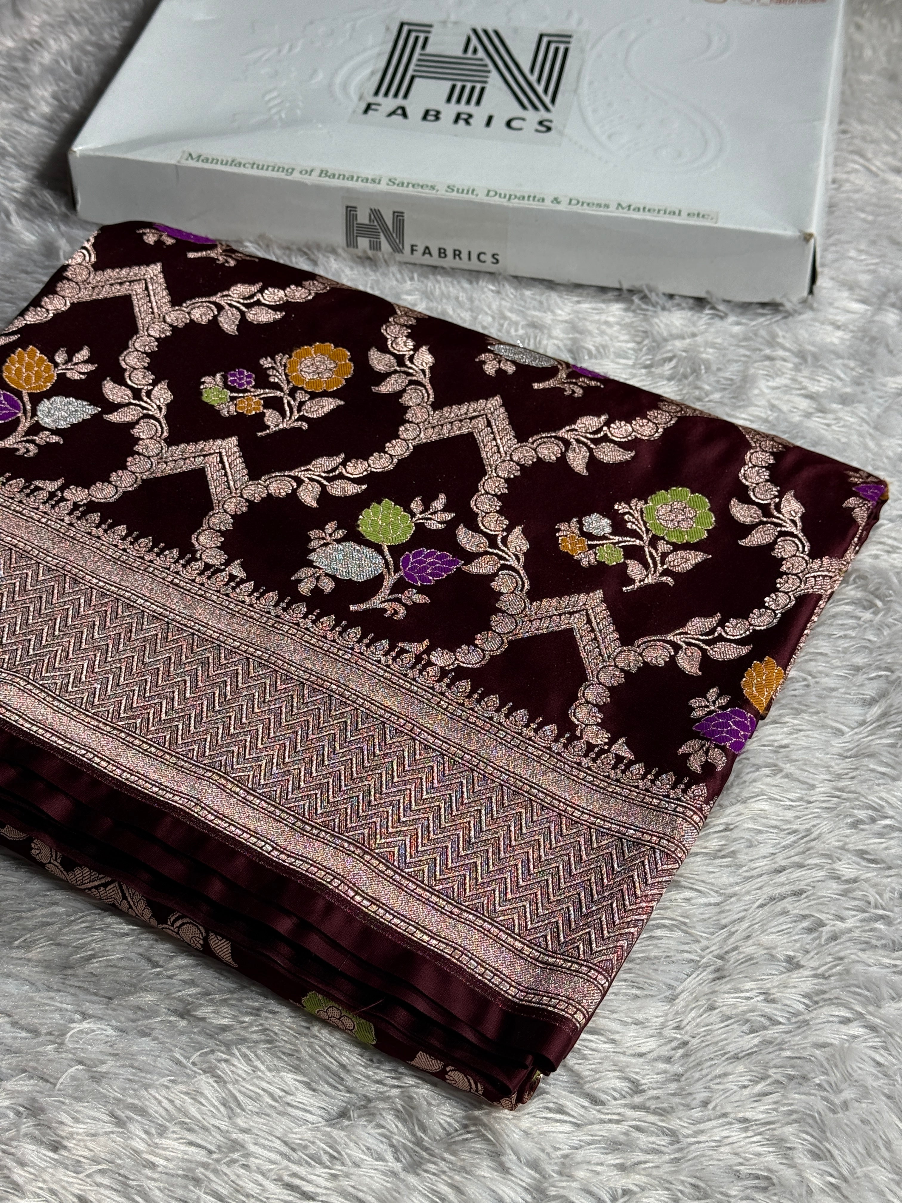 BANARASI MASHRU KATAN SILK SAREE MK023