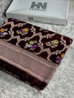 BANARASI MASHRU KATAN SILK SAREE MK023