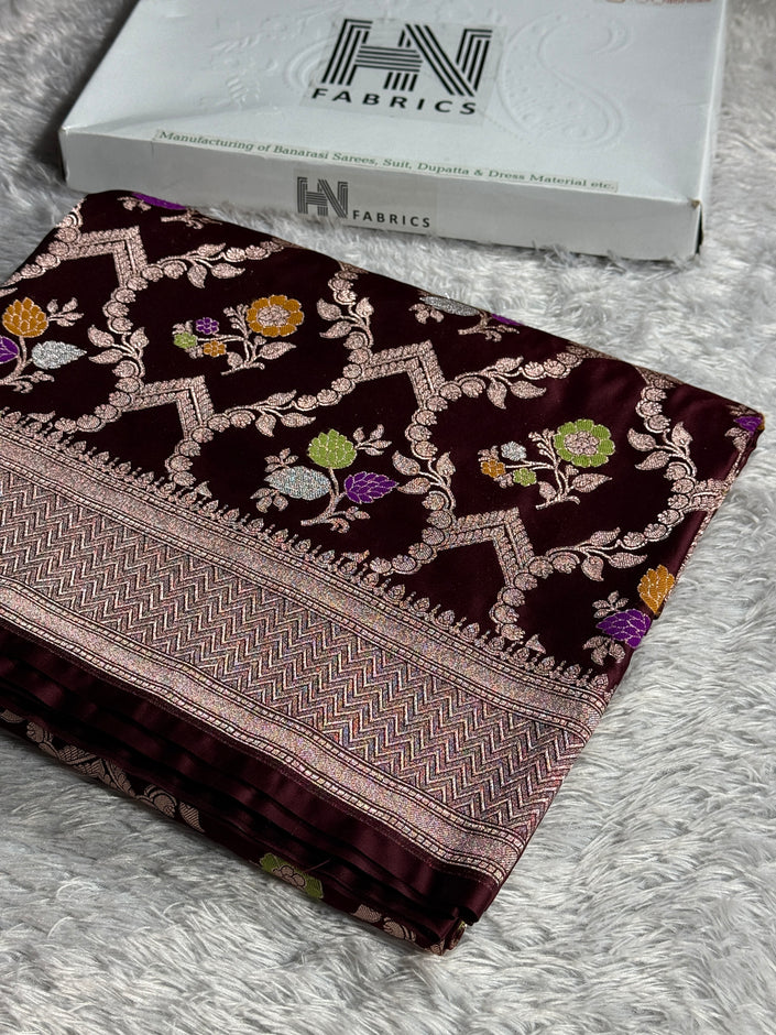 BANARASI MASHRU KATAN SILK SAREE MK023