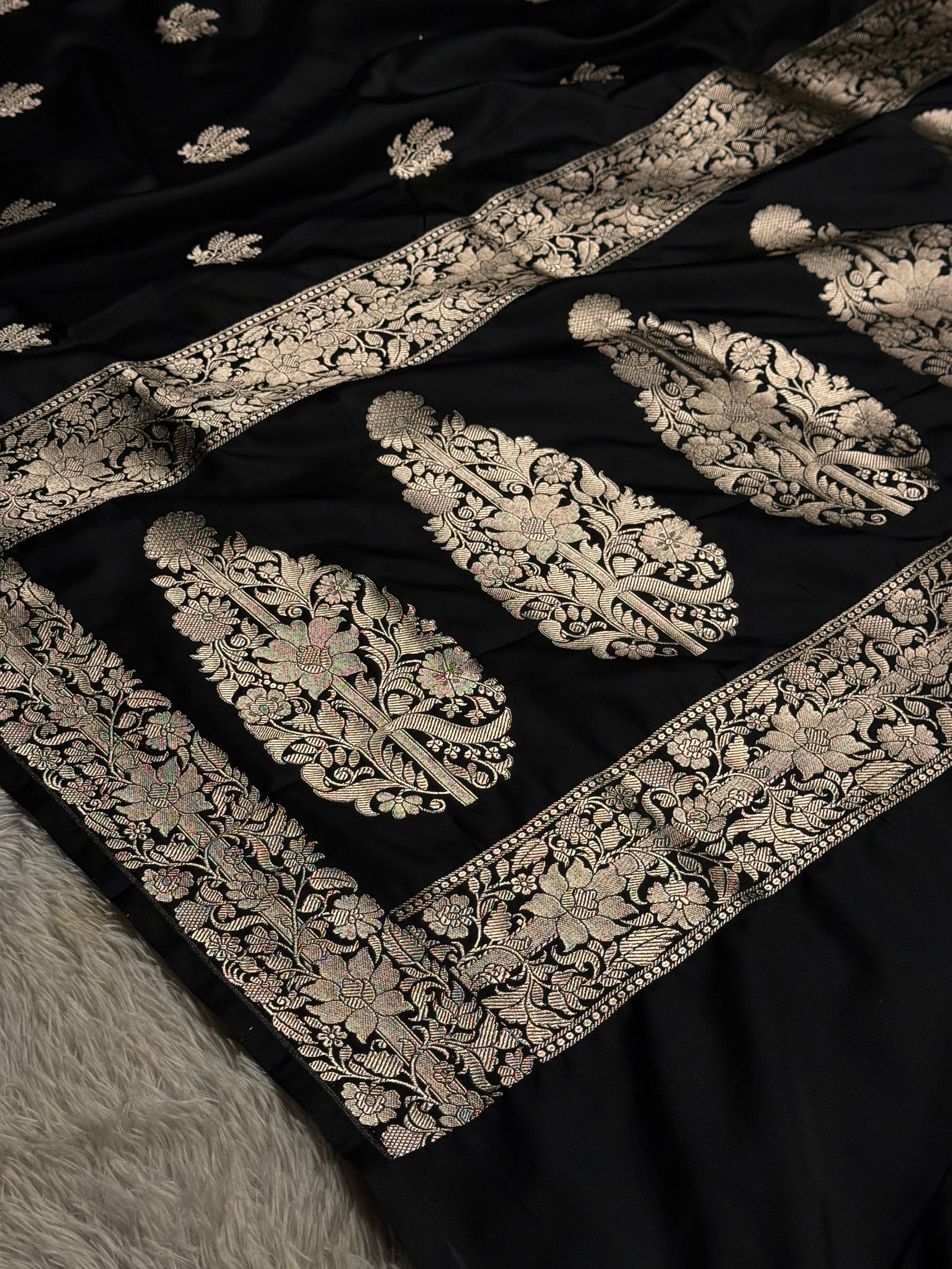 BANARASI MASHRU KATAN SILK SAREE HN825