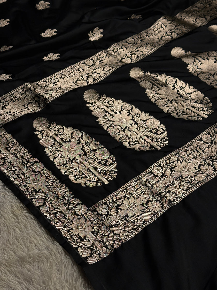 BANARASI MASHRU KATAN SILK SAREE HN825
