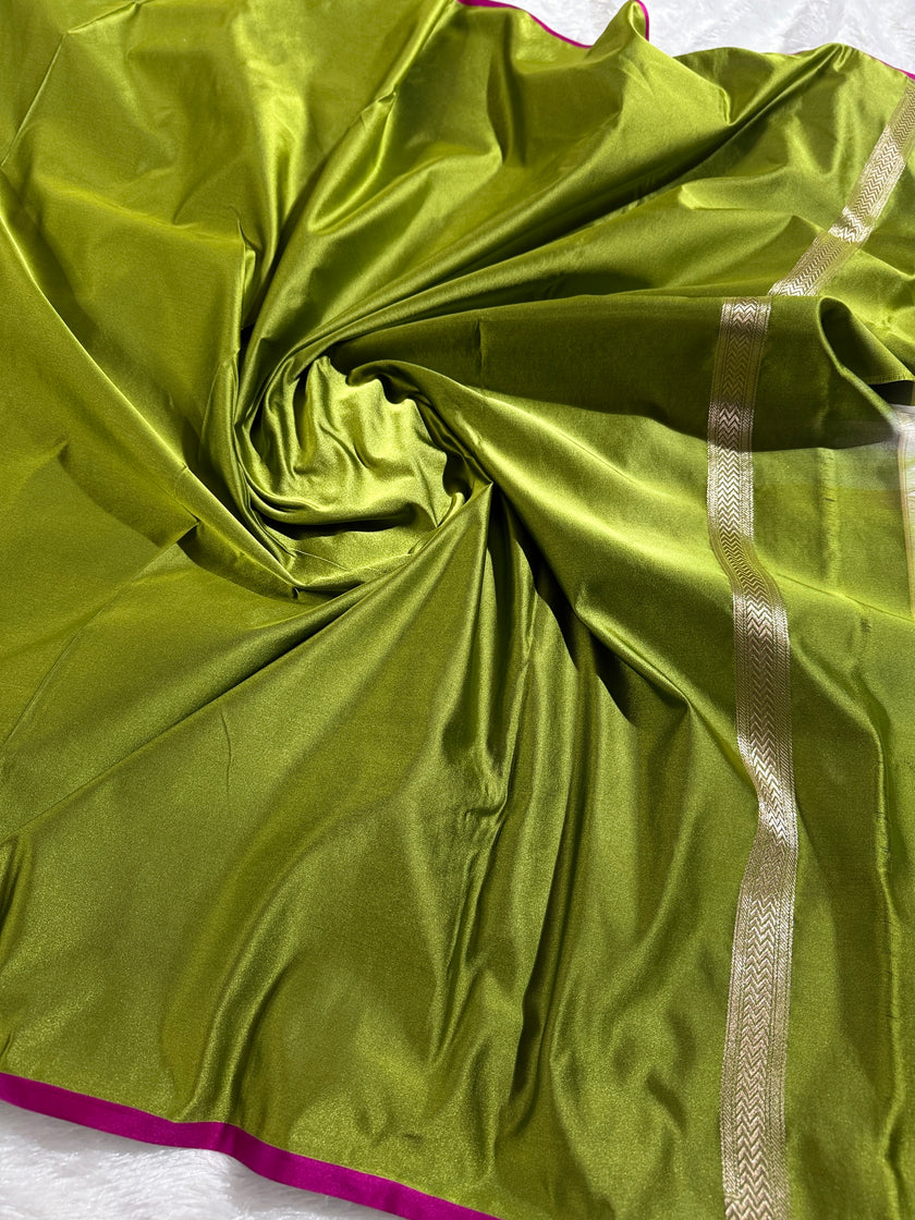 BANARASI MASHRU KATAN SILK SAREE HM533