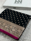 BANARASI MASHRU KATAN SILK SAREE MK011