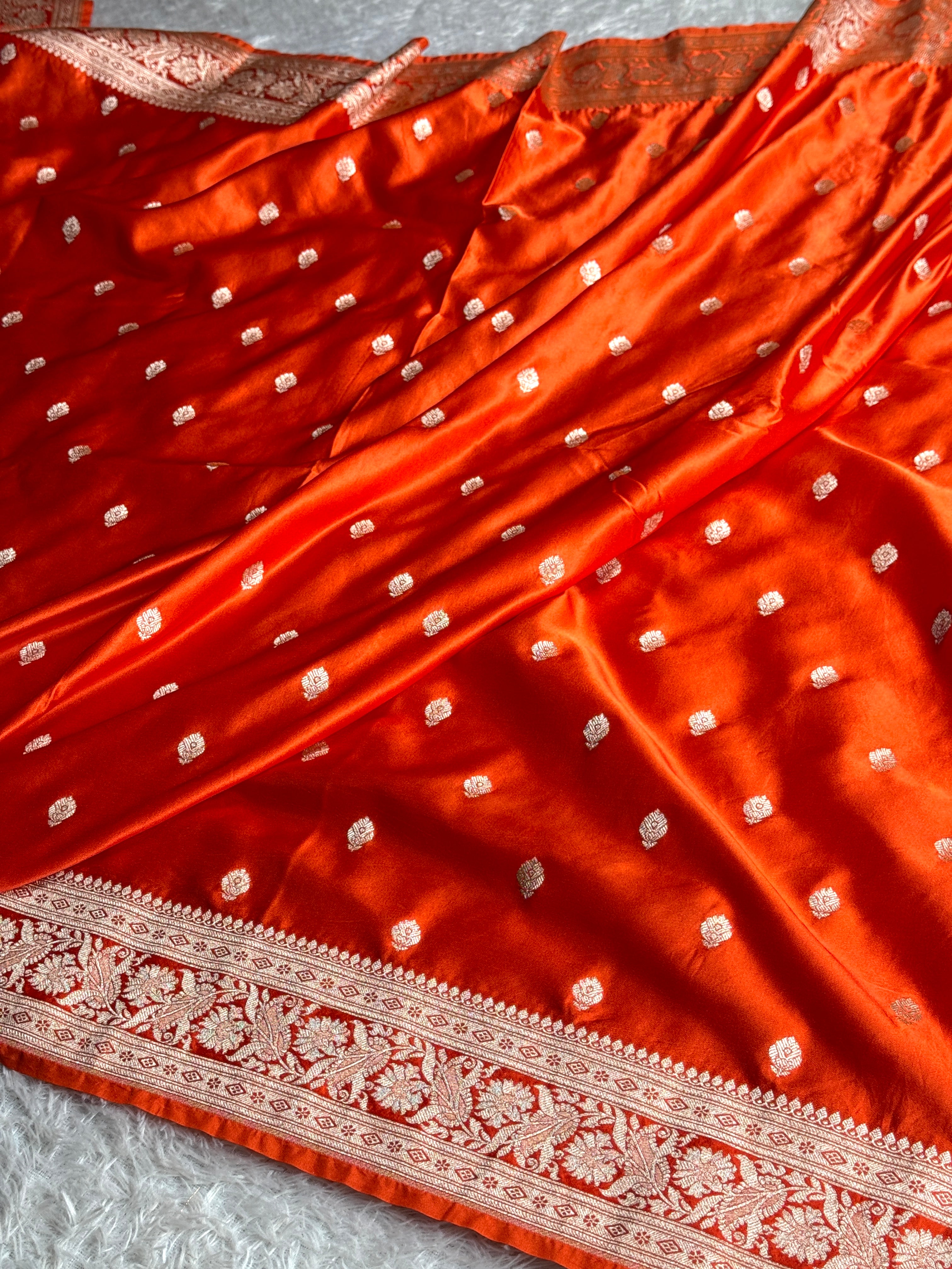 BANARASI MASHRU KATAN SILK SAREE MK030