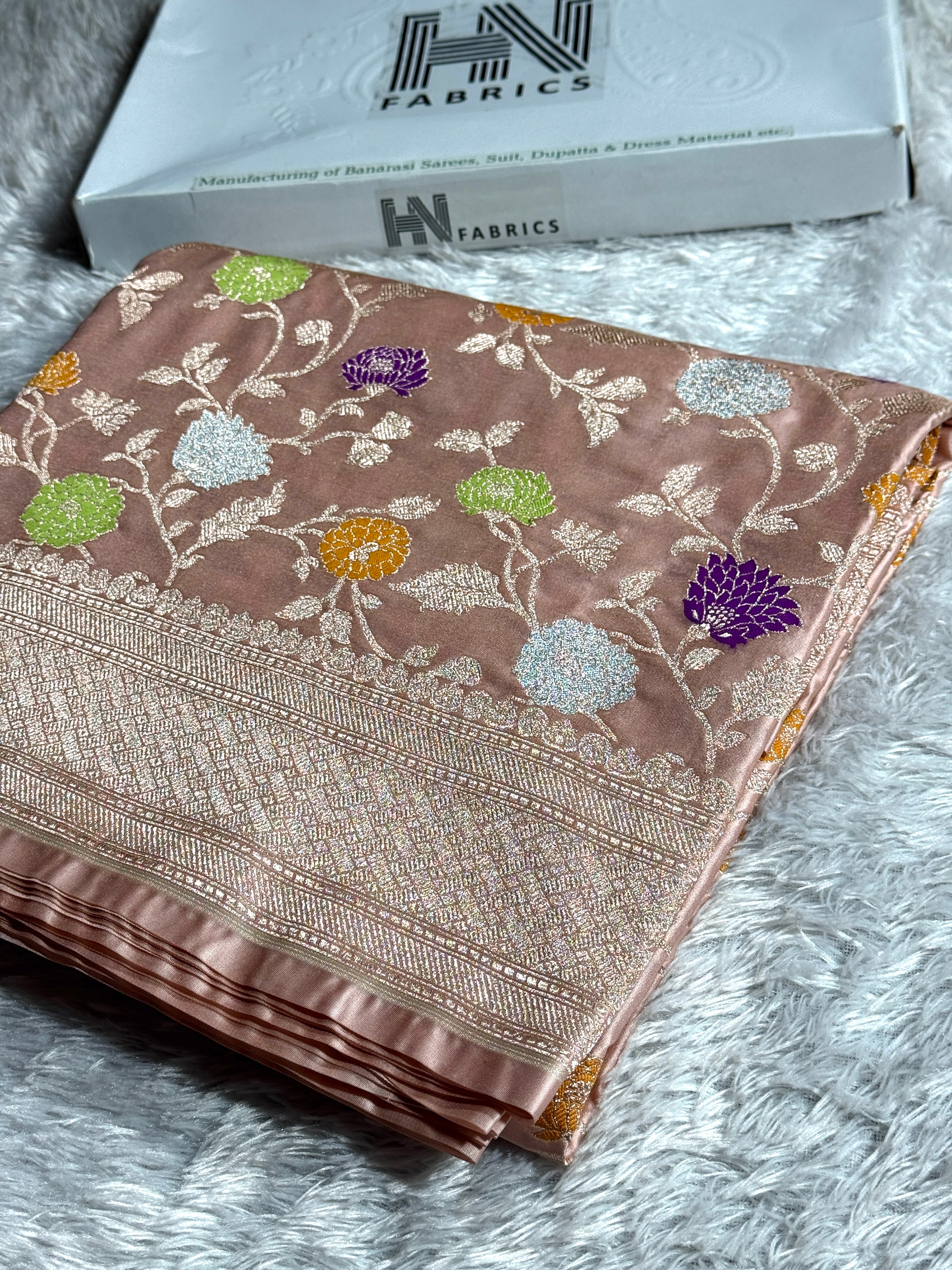 BANARASI MASHRU KATAN SILK SAREE MK023