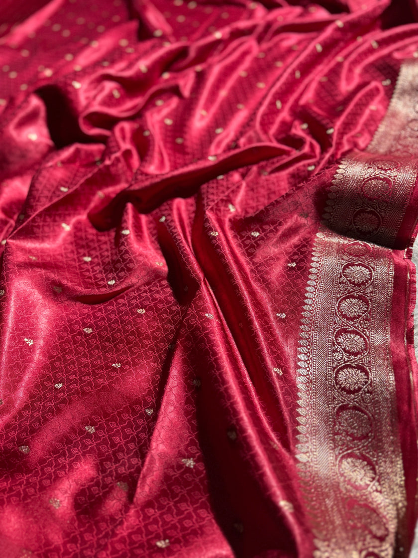 BANARASI MASHRU KATAN SILK SAREE HN144