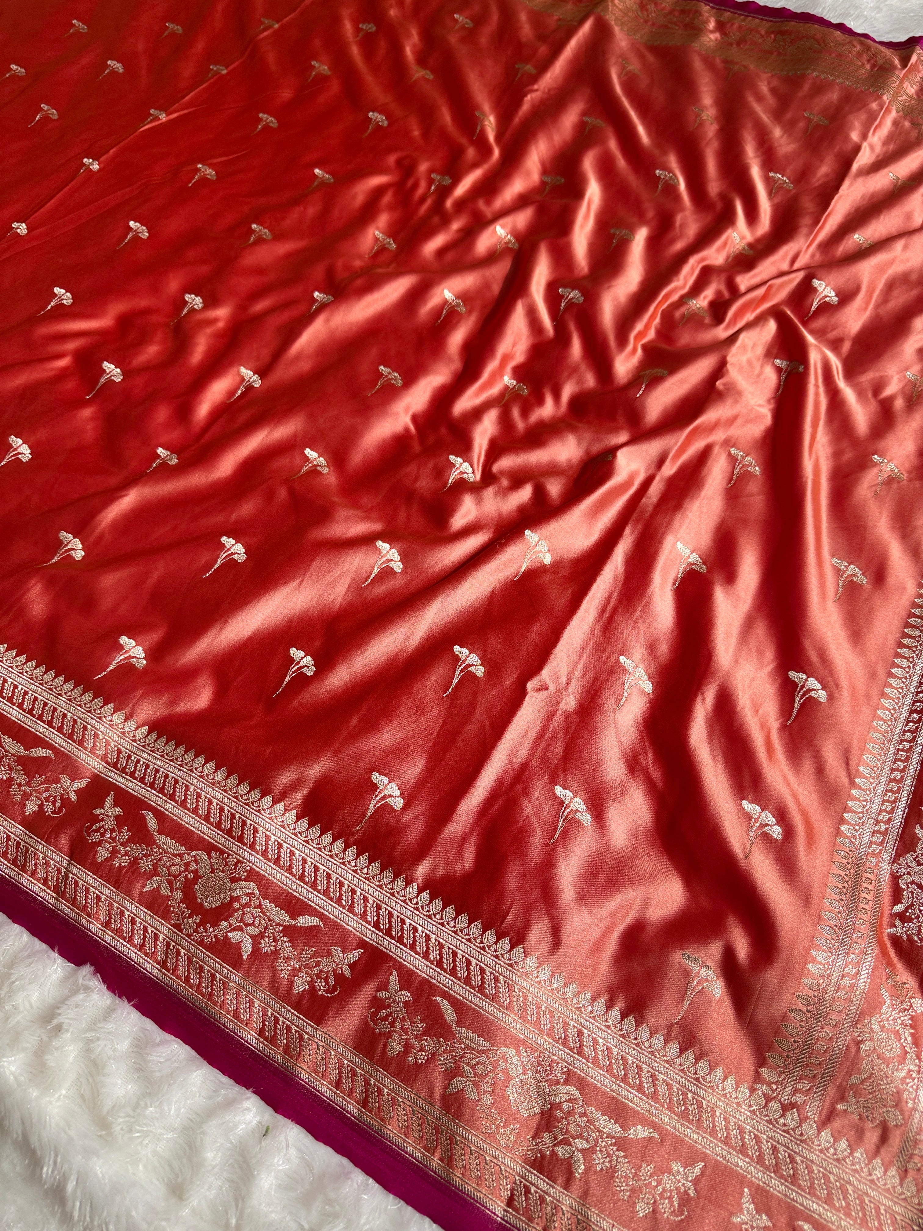 BANARASI MASHRU KATAN SILK SAREE HN529