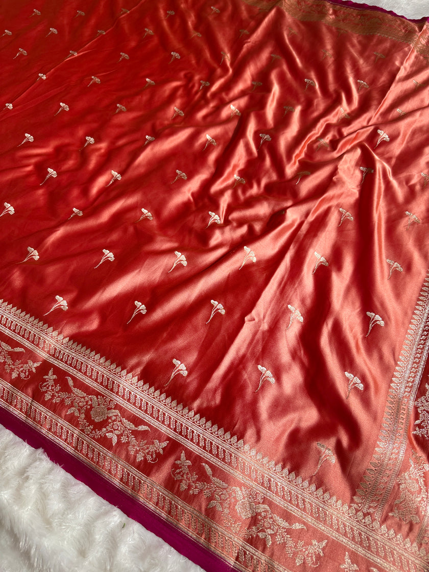 BANARASI MASHRU KATAN SILK SAREE HN529