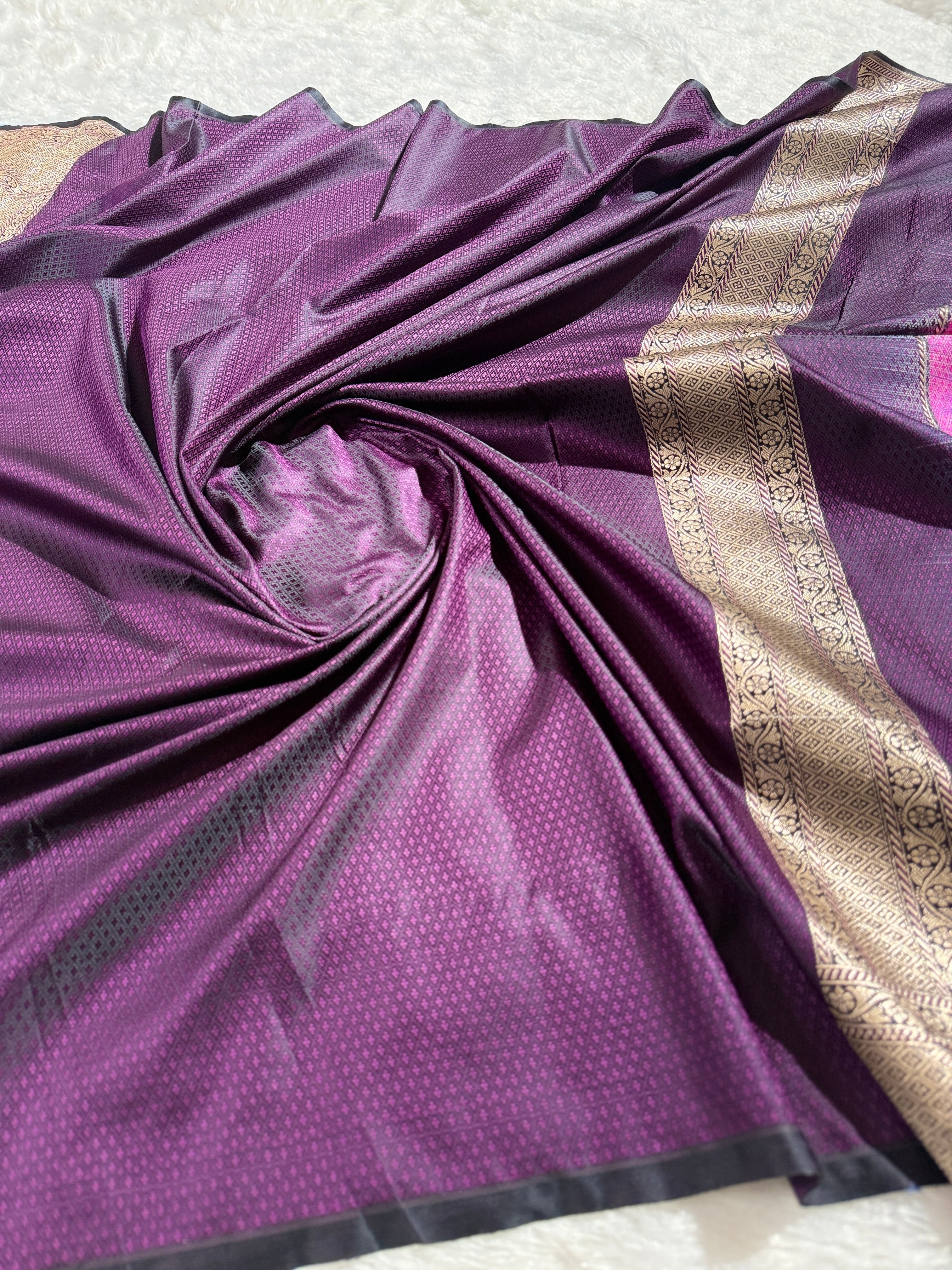 BANARASI MASHRU KATAN SILK SAREE HN535
