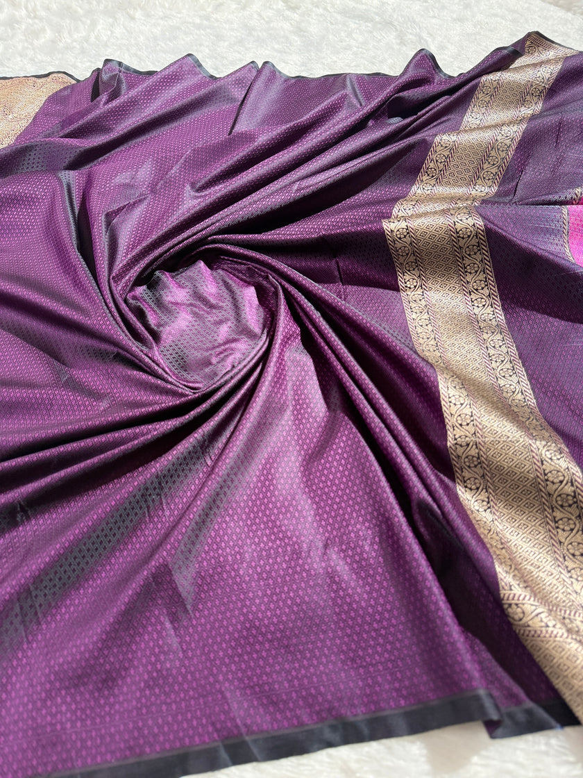 BANARASI MASHRU KATAN SILK SAREE HN535