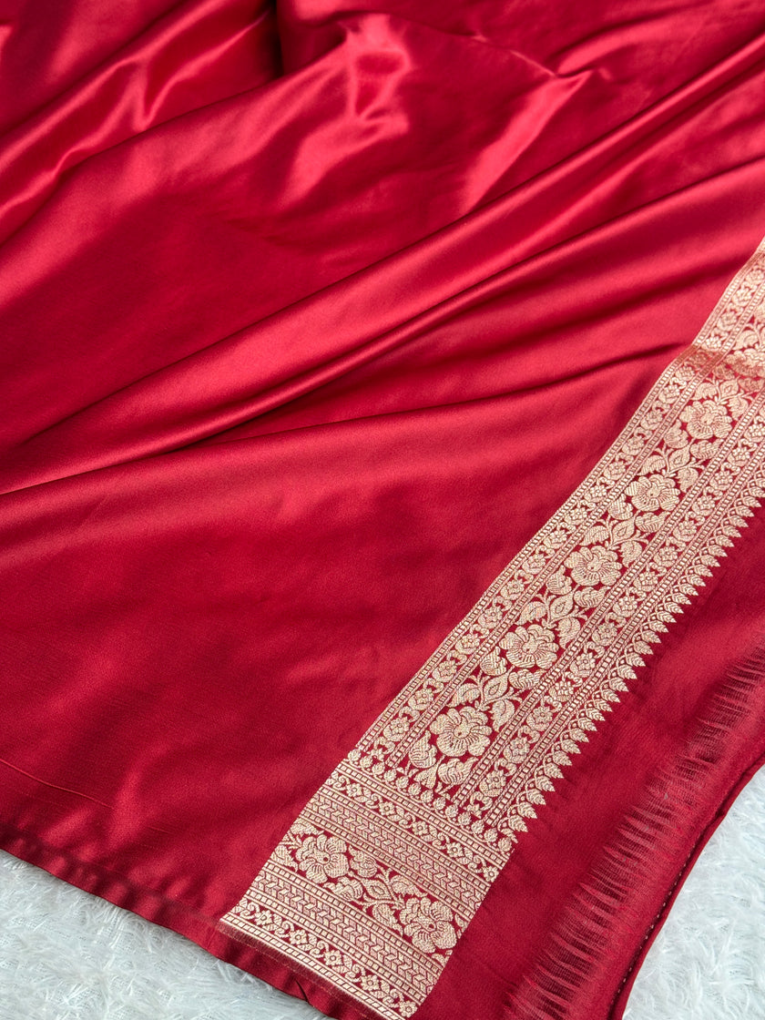 BANARASI MASHRU KATAN SILK SAREE MK055