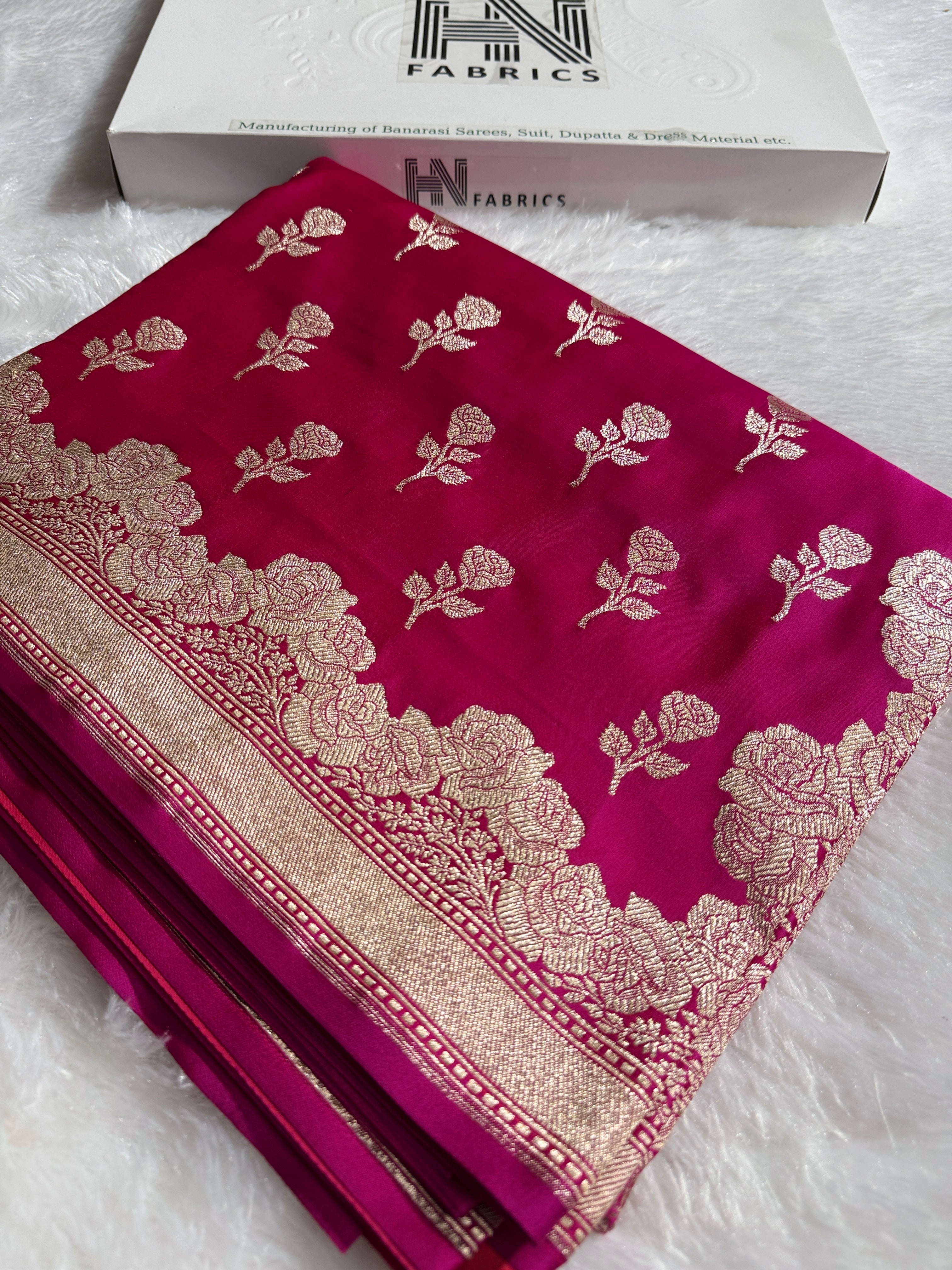 BANARASI MASHRU KATAN SILK SAREE HN528
