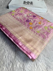 BANARASI MASHRU KATAN SILK SAREE MENAKARI WORK HN119