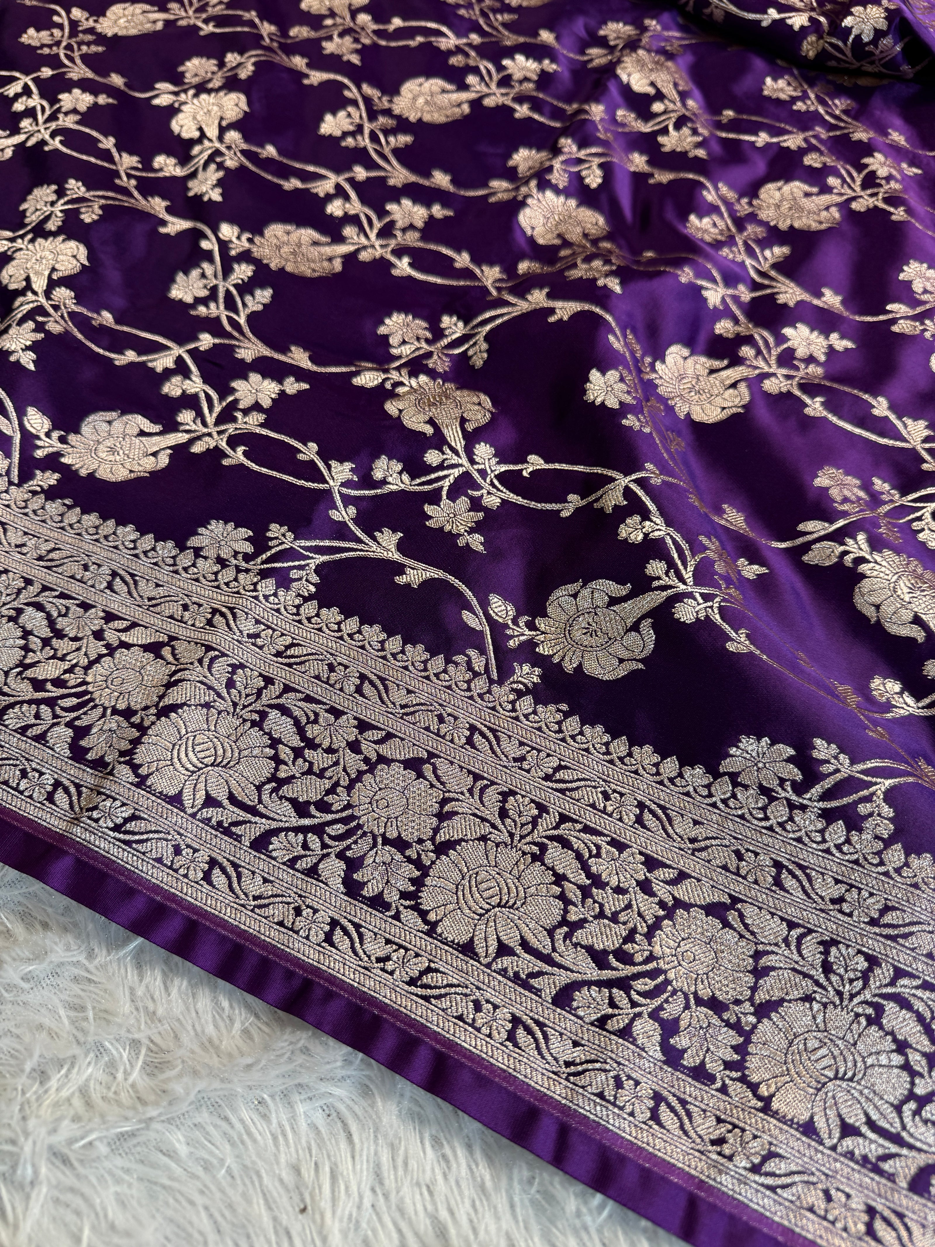 BANARASI MASHRU KATAN SILK SAREE HN551
