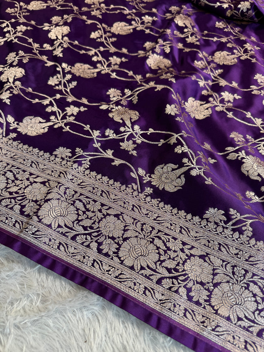 BANARASI MASHRU KATAN SILK SAREE HN551