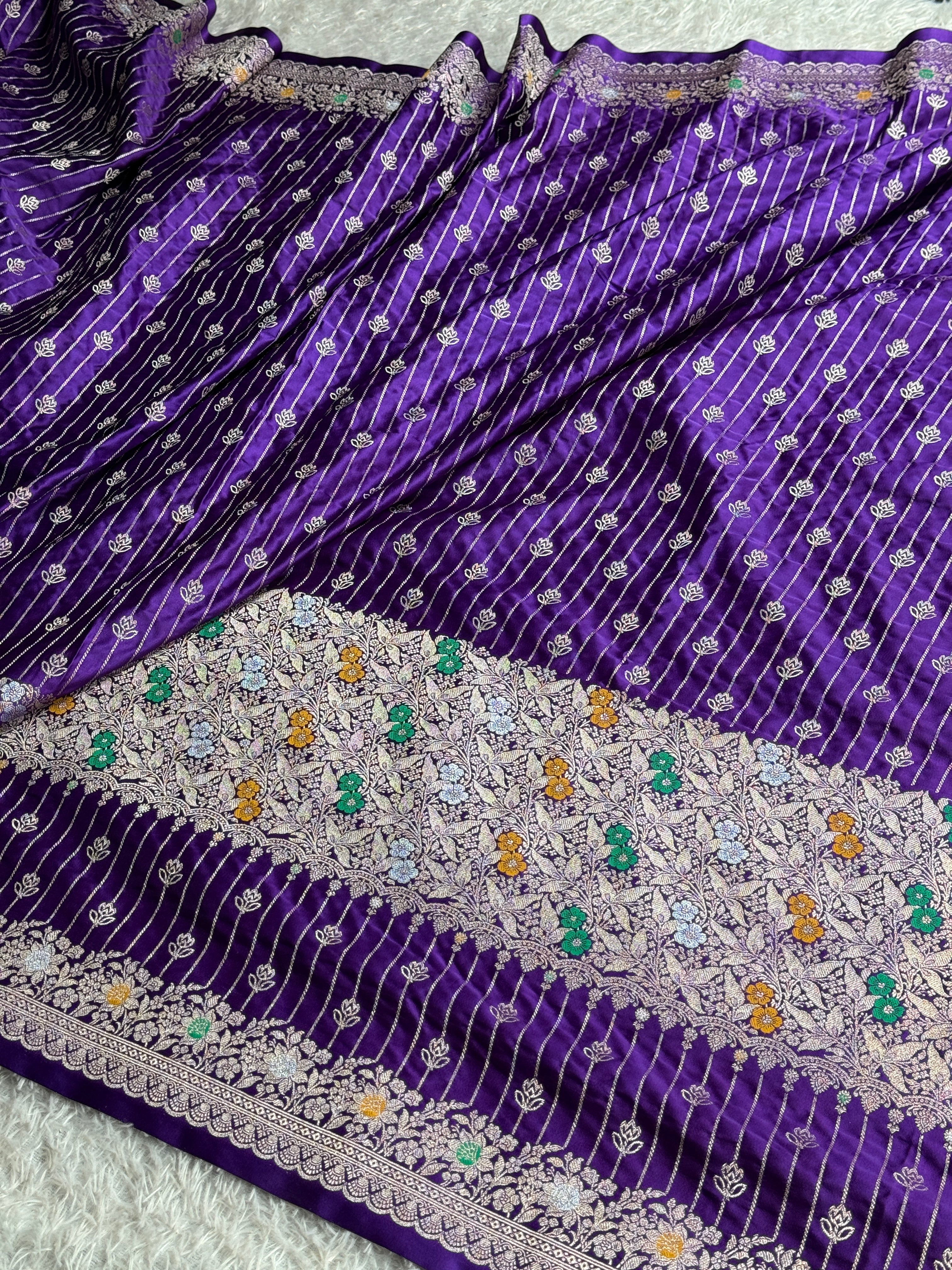 BANARASI MASHRU KATAN SILK SAREE MK029