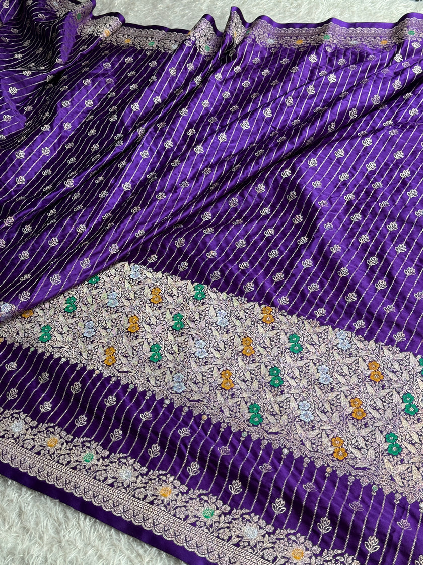 BANARASI MASHRU KATAN SILK SAREE MK029