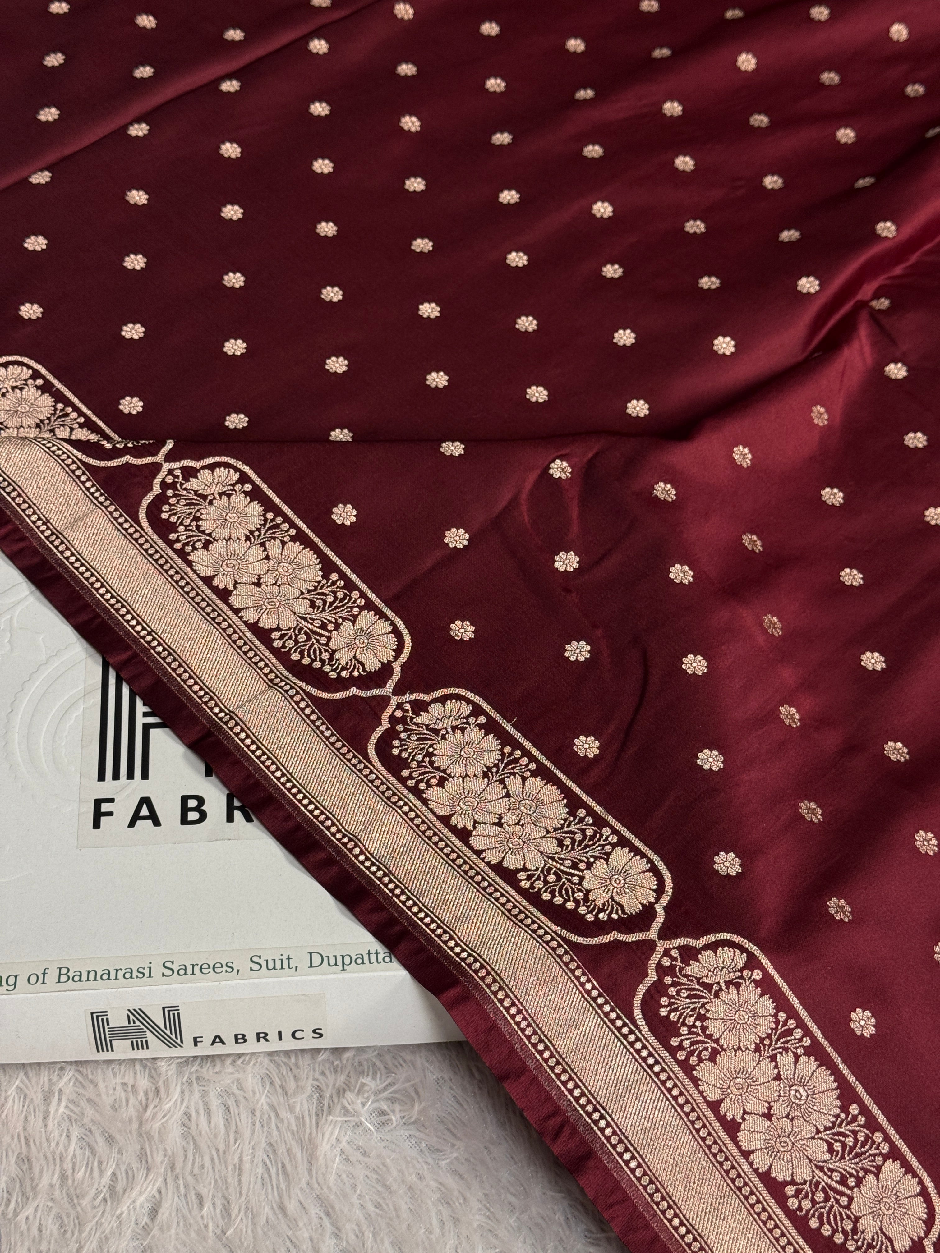 BANARASI MASHRU KATAN SILK SAREE MK046