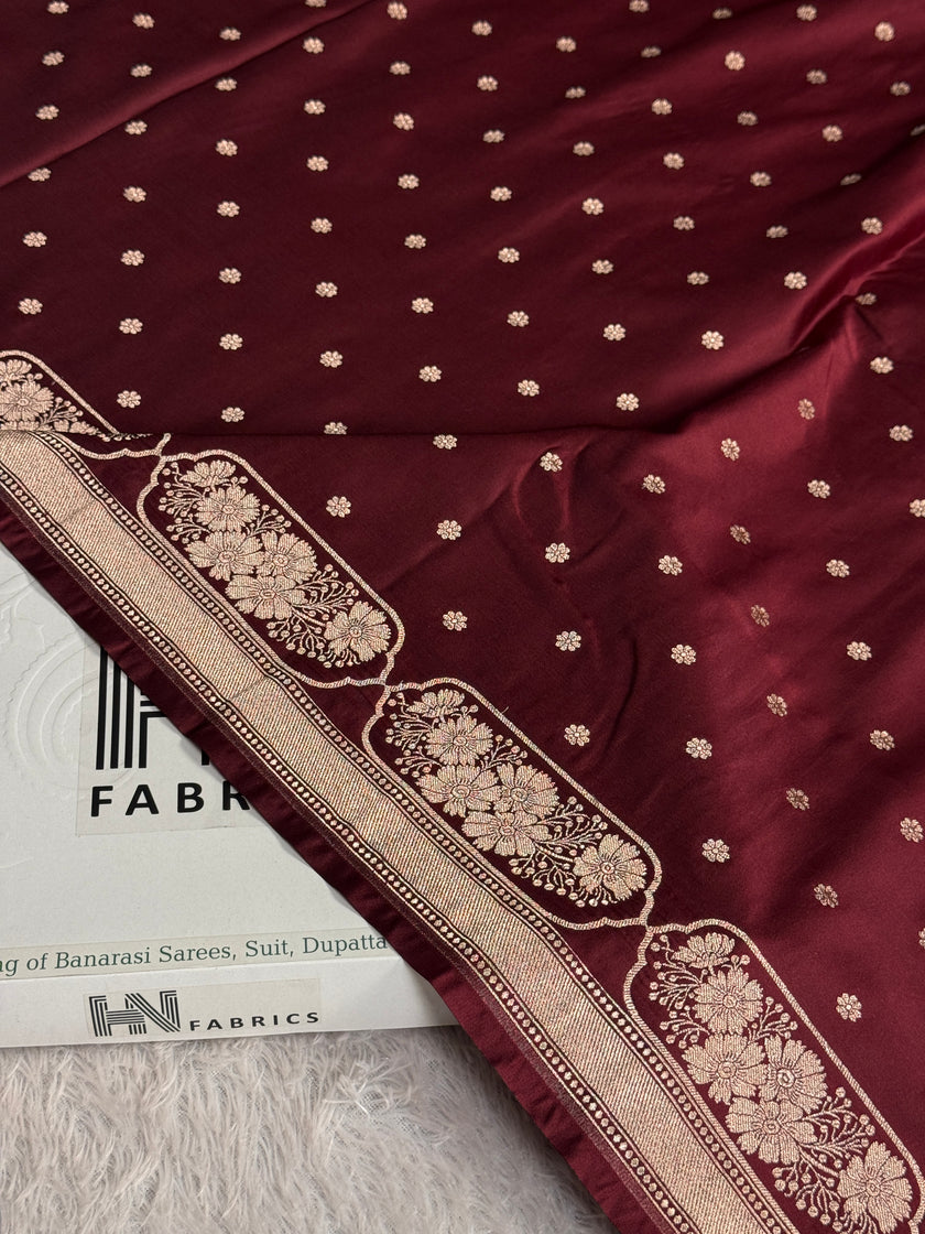 BANARASI MASHRU KATAN SILK SAREE MK046