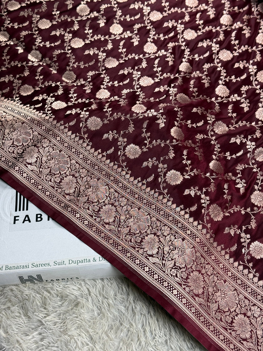 BANARASI MASHRU KATAN SILK SAREE HN950