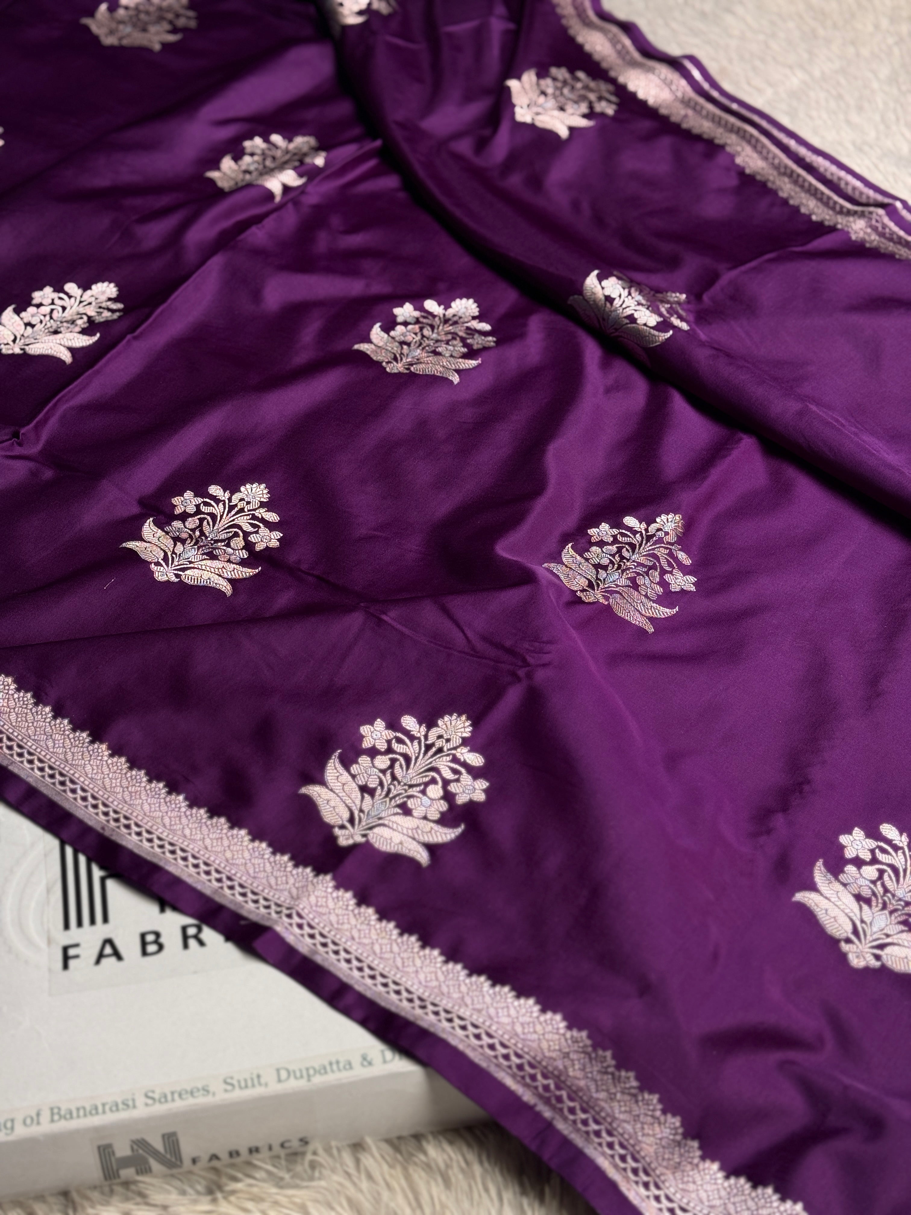 BANARASI MASHRU KATAN SILK SAREE HN815