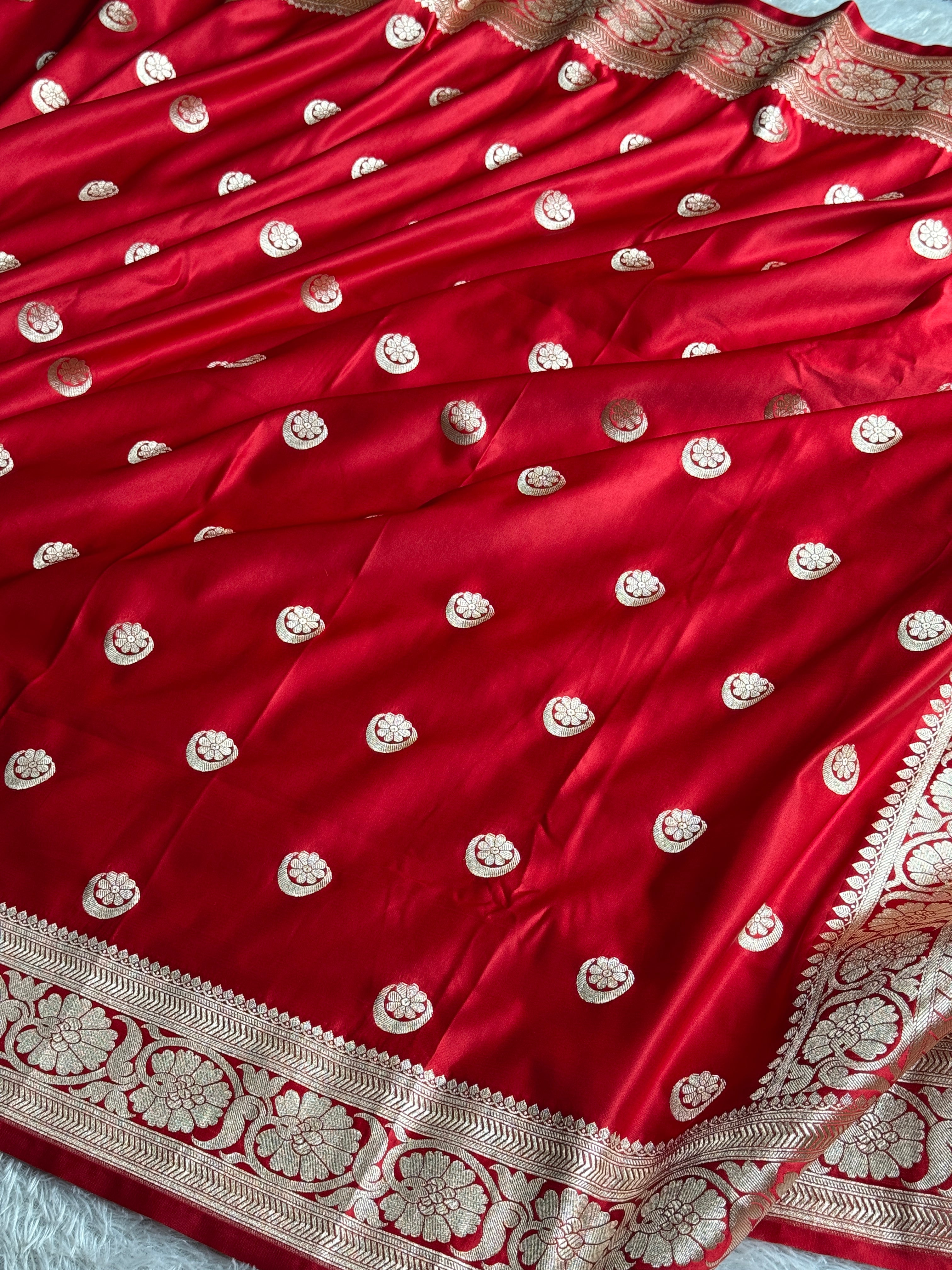 BANARASI MASHRU KATAN SILK SAREE MK039