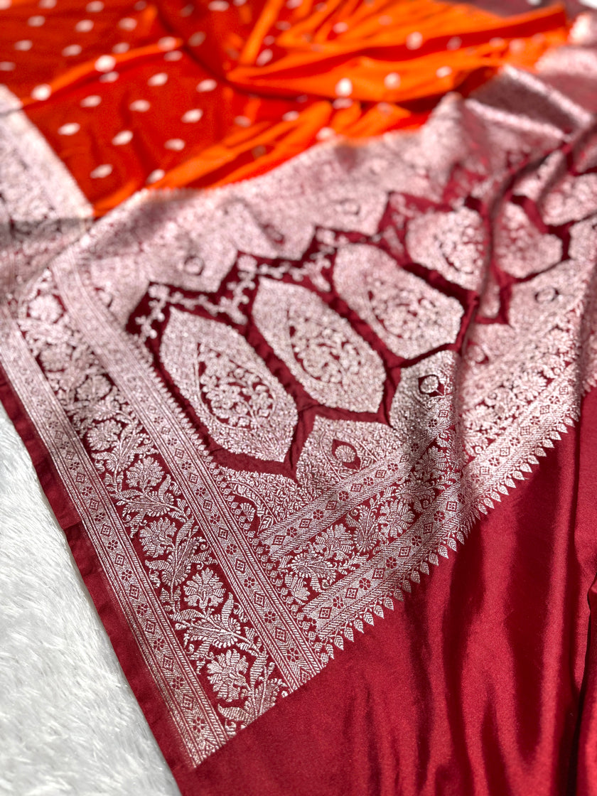 BANARASI MASHRU KATAN SILK SAREE HN330