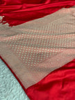 BEAUTIFUL BANARASI GHAT DESIGN SAREE MASHRU KATAN SILK HN750