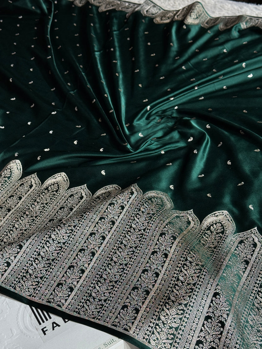 BANARASI MASHRU KATAN SILK SAREE HN102