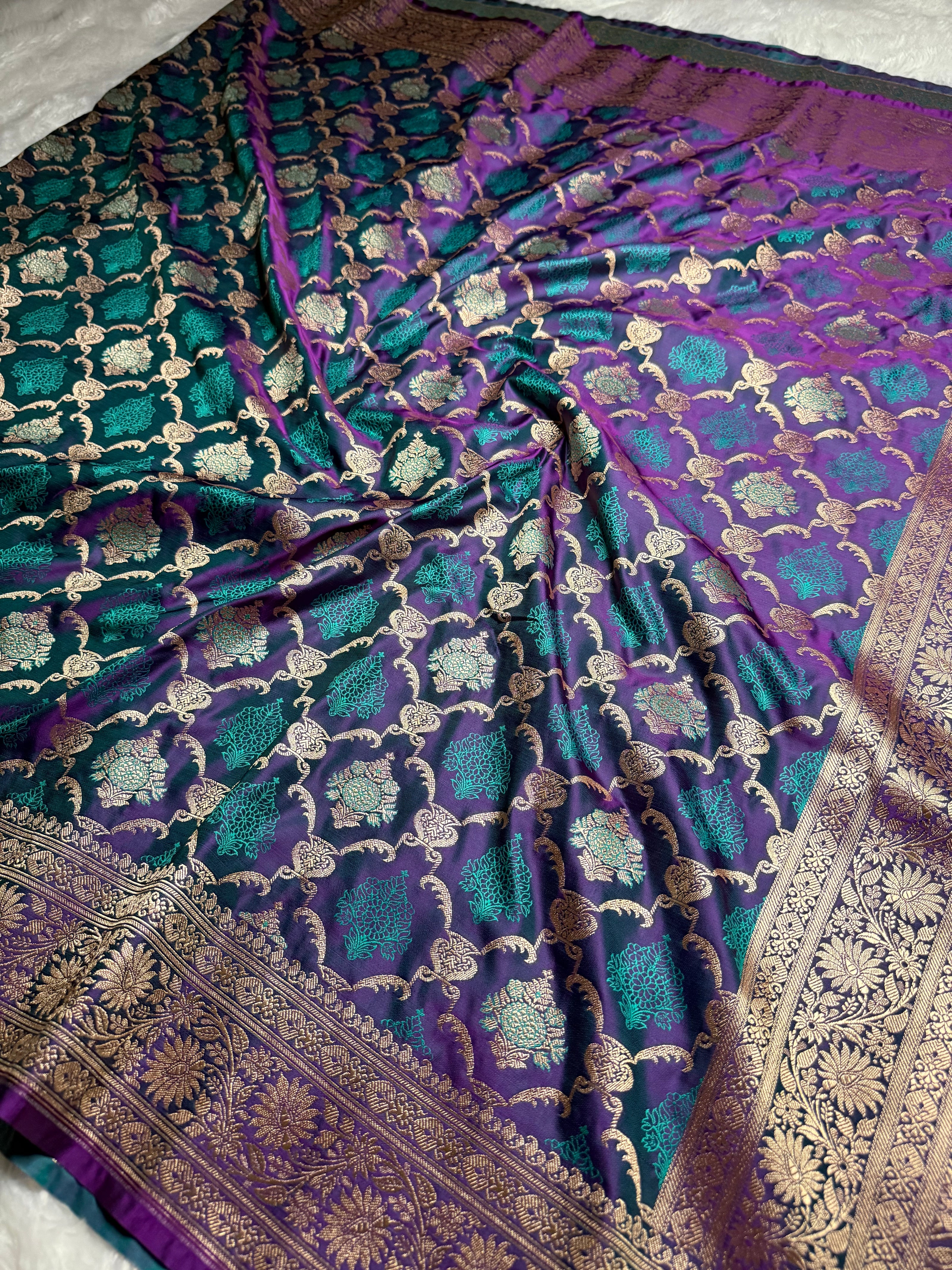 BANARASI MASHRU KATAN SILK SAREE HN198
