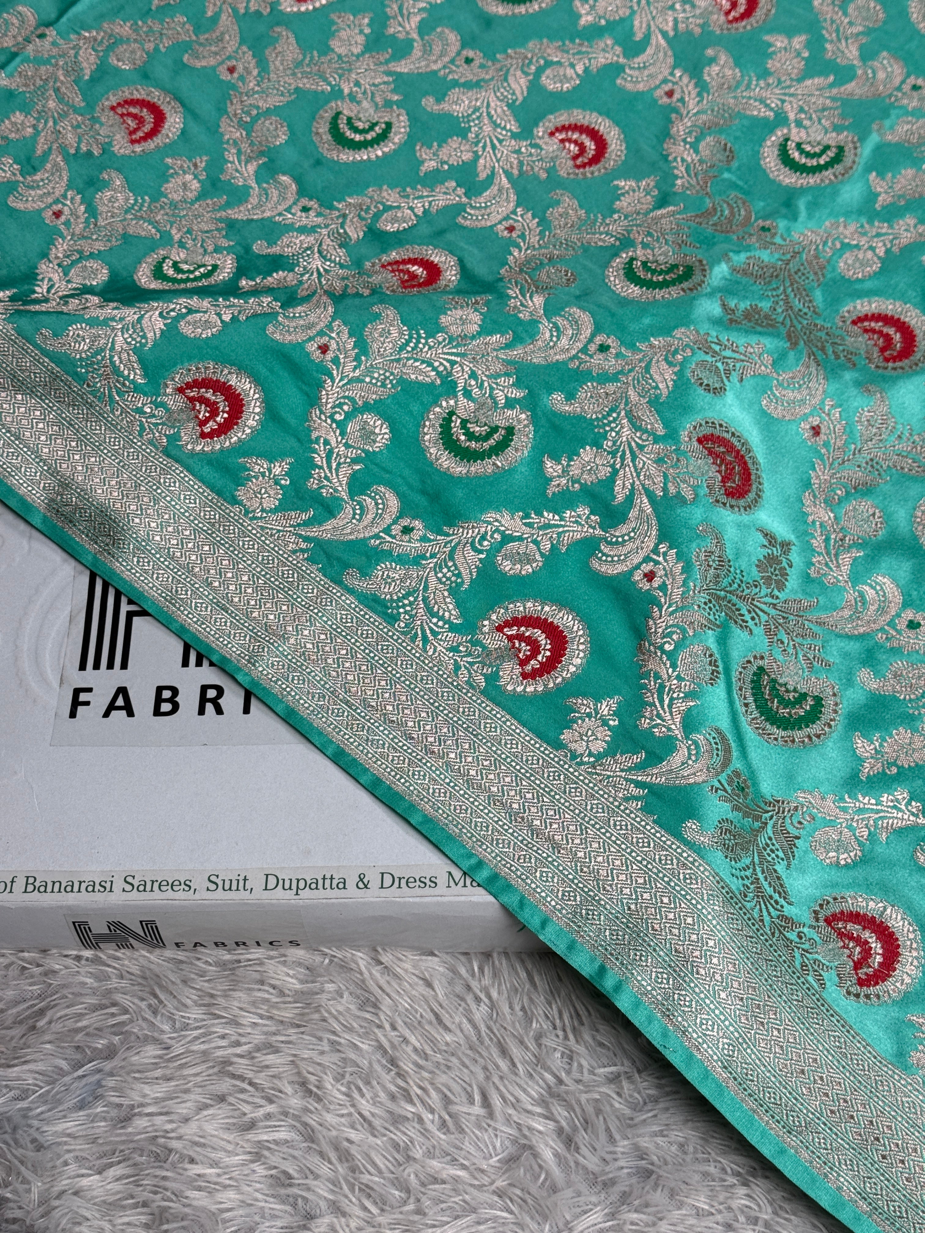 BANARASI MASHRU KATAN SILK SAREE MK016