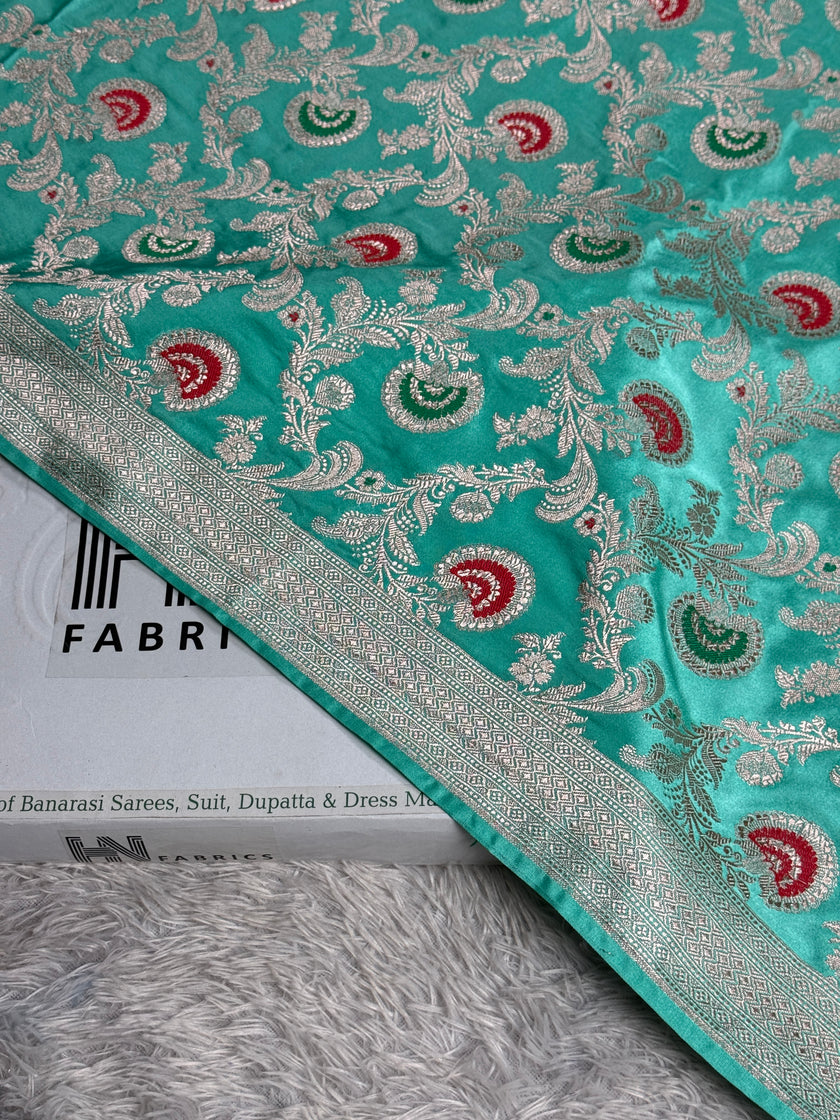 BANARASI MASHRU KATAN SILK SAREE MK016