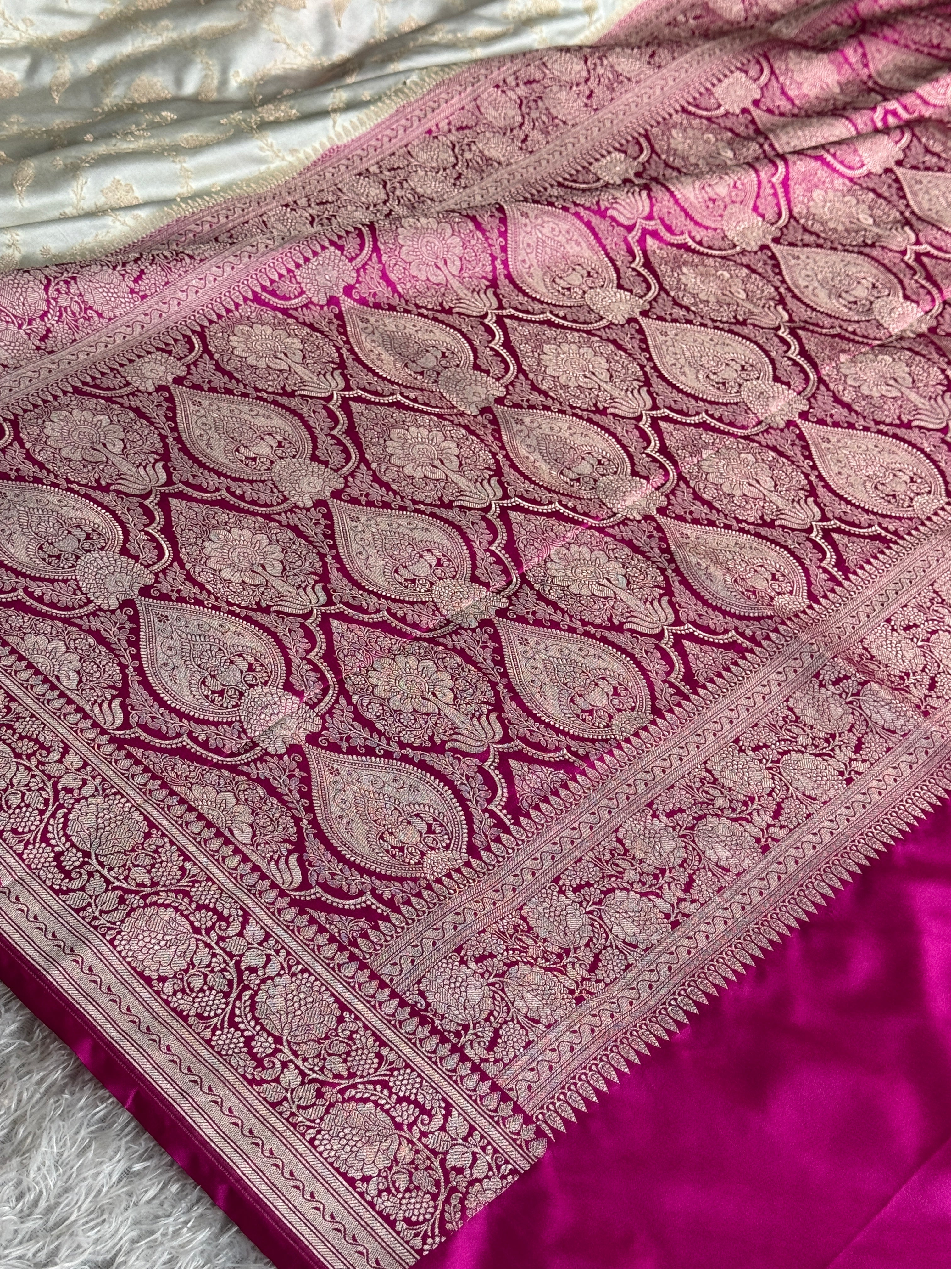 BANARASI MASHRU KATAN SILK SAREE MK101