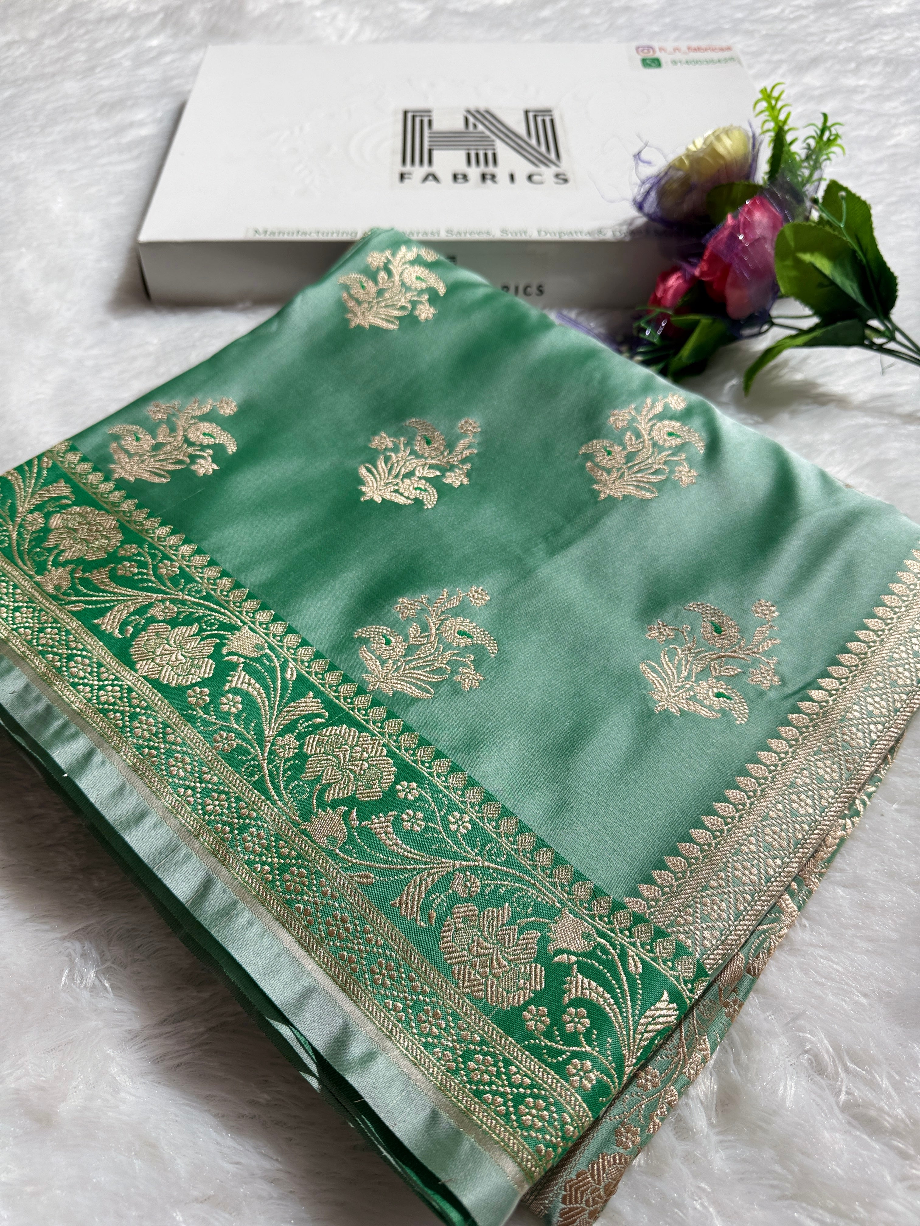 BANARASI MASHRU KATAN SILK SAREE HN521