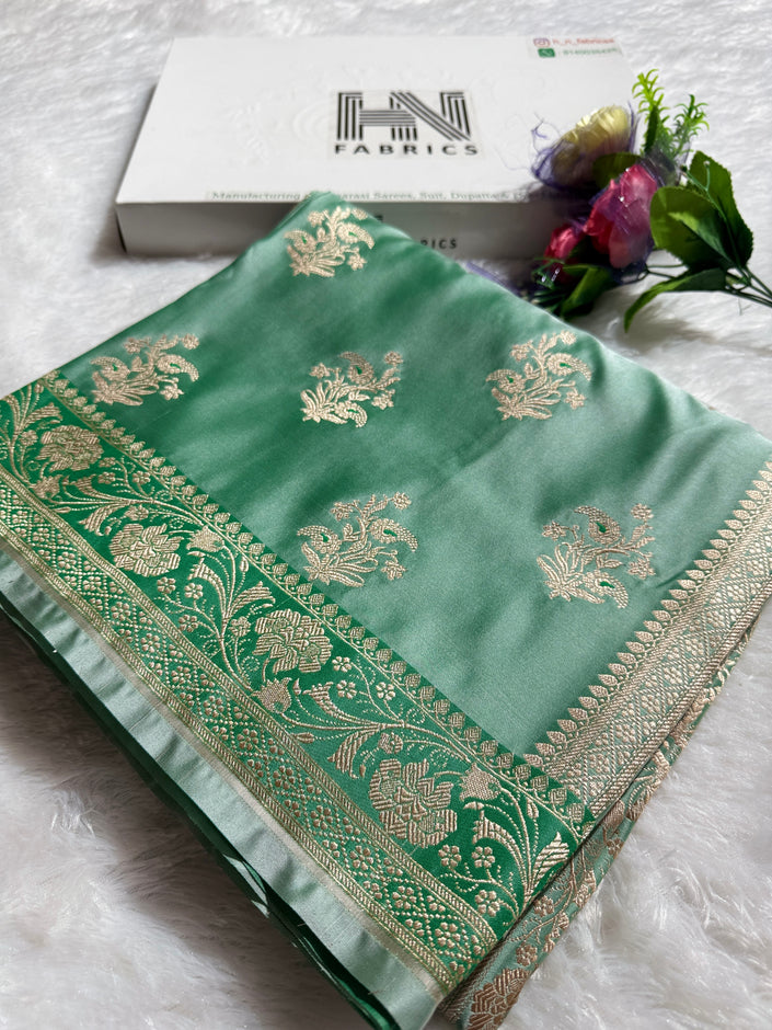 BANARASI MASHRU KATAN SILK SAREE HN521