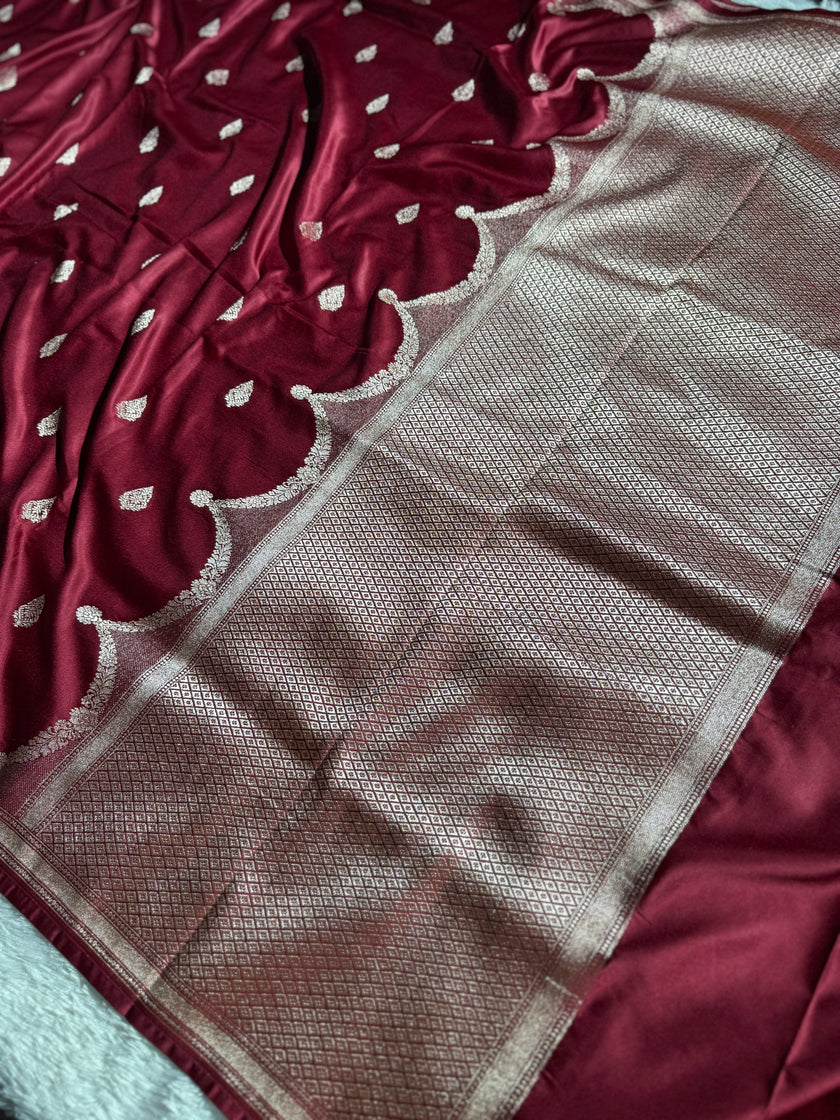 BANARASI MASHRU KATAN SILK SAREE HN180