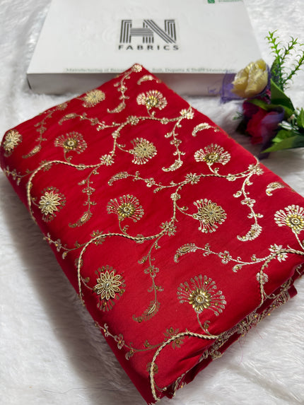 BANARASI SATIN SILK SAREE BRIDAL DESIGN HN600