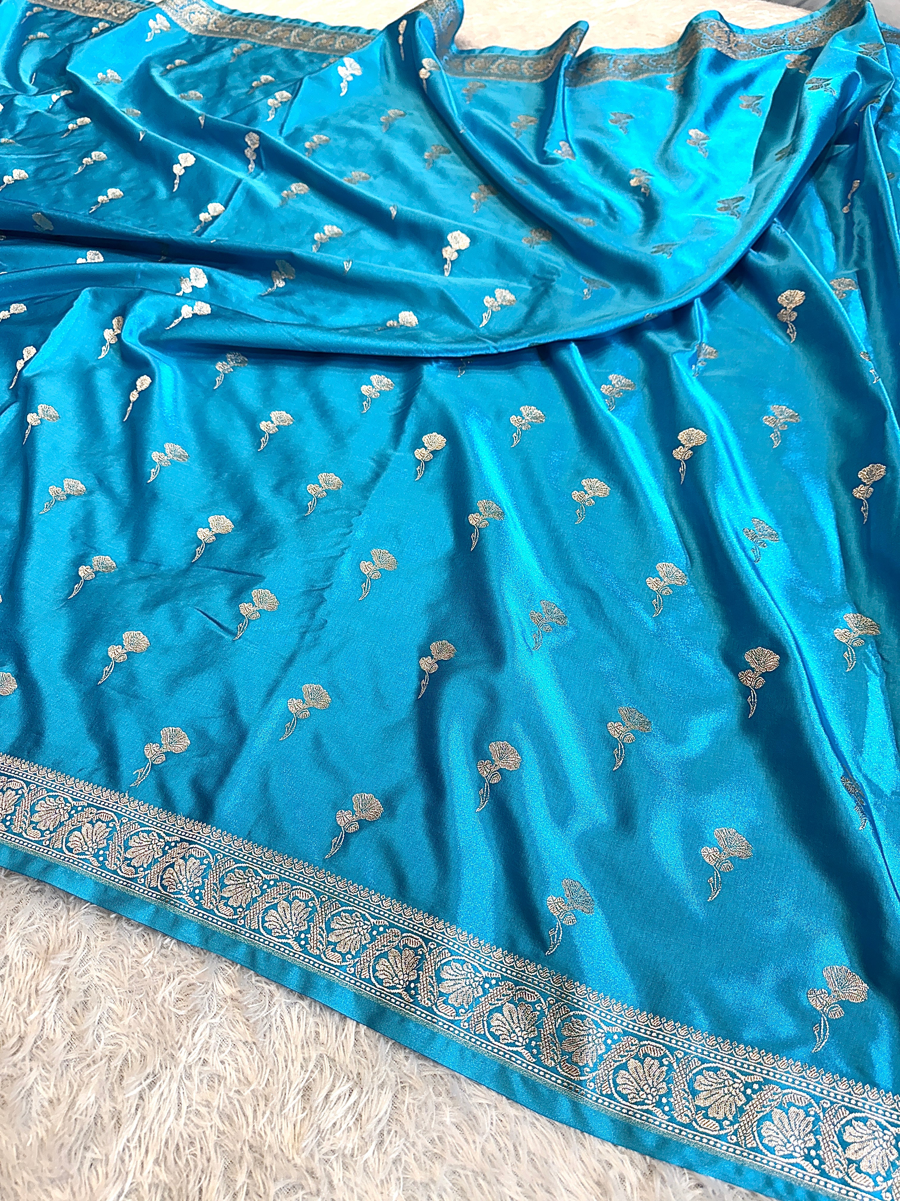 BANARASI MASHRU KATAN SILK SAREE HN555