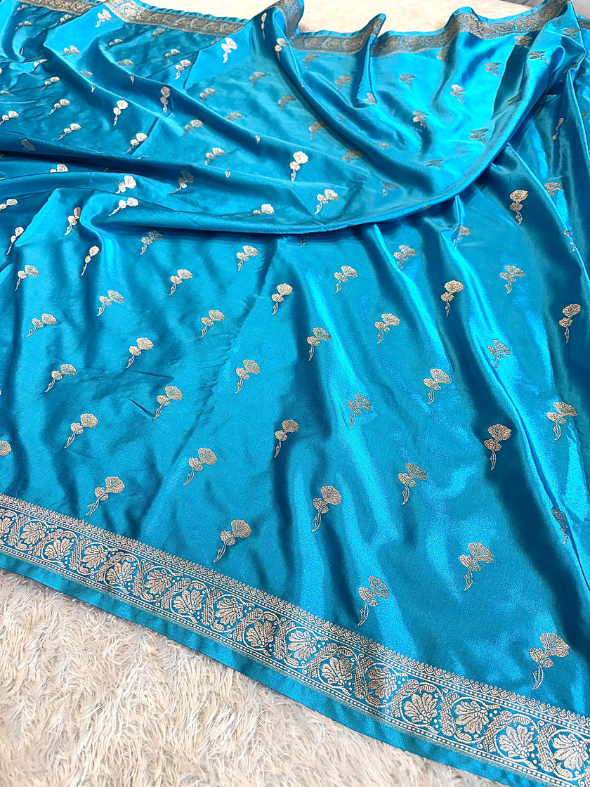 BANARASI MASHRU KATAN SILK SAREE HN555