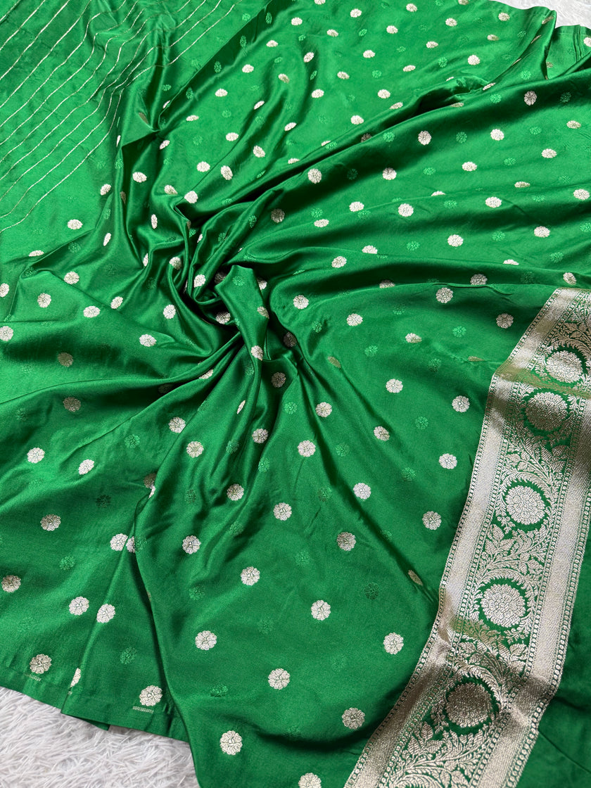 BANARASI MASHRU KATAN SILK SAREE MK012