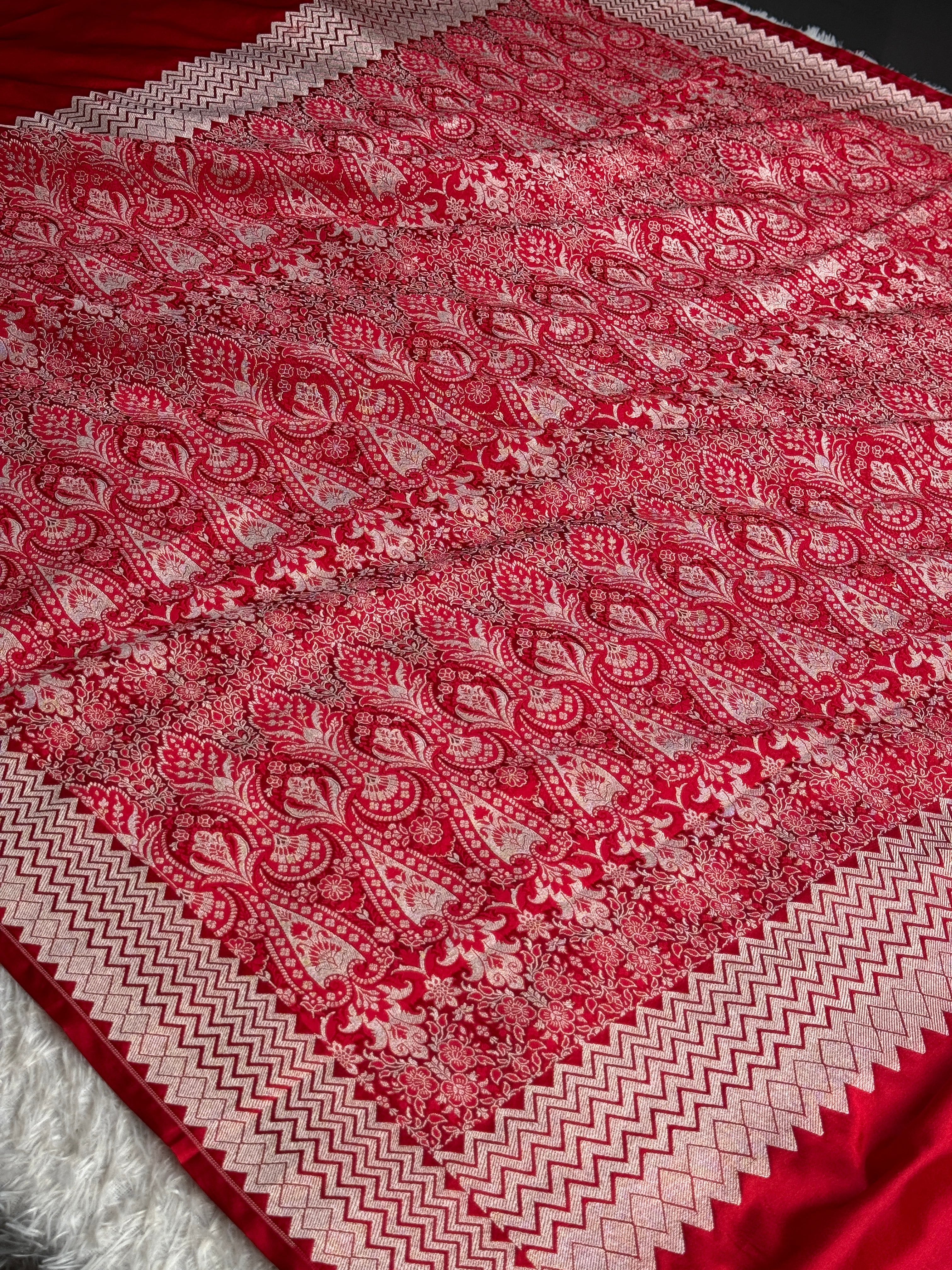 BANARASI MASHRU KATAN SILK SAREE MK051