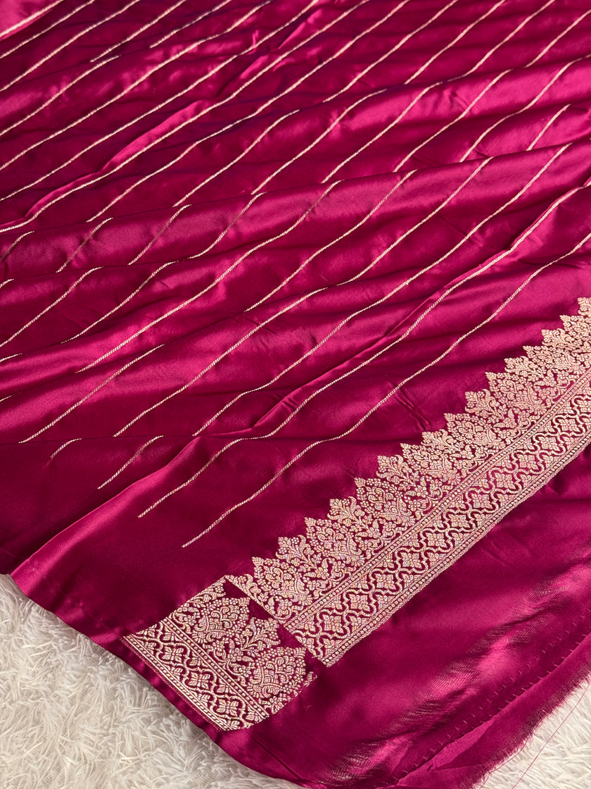 BANARASI MASHRU KATAN SILK SAREE MK042