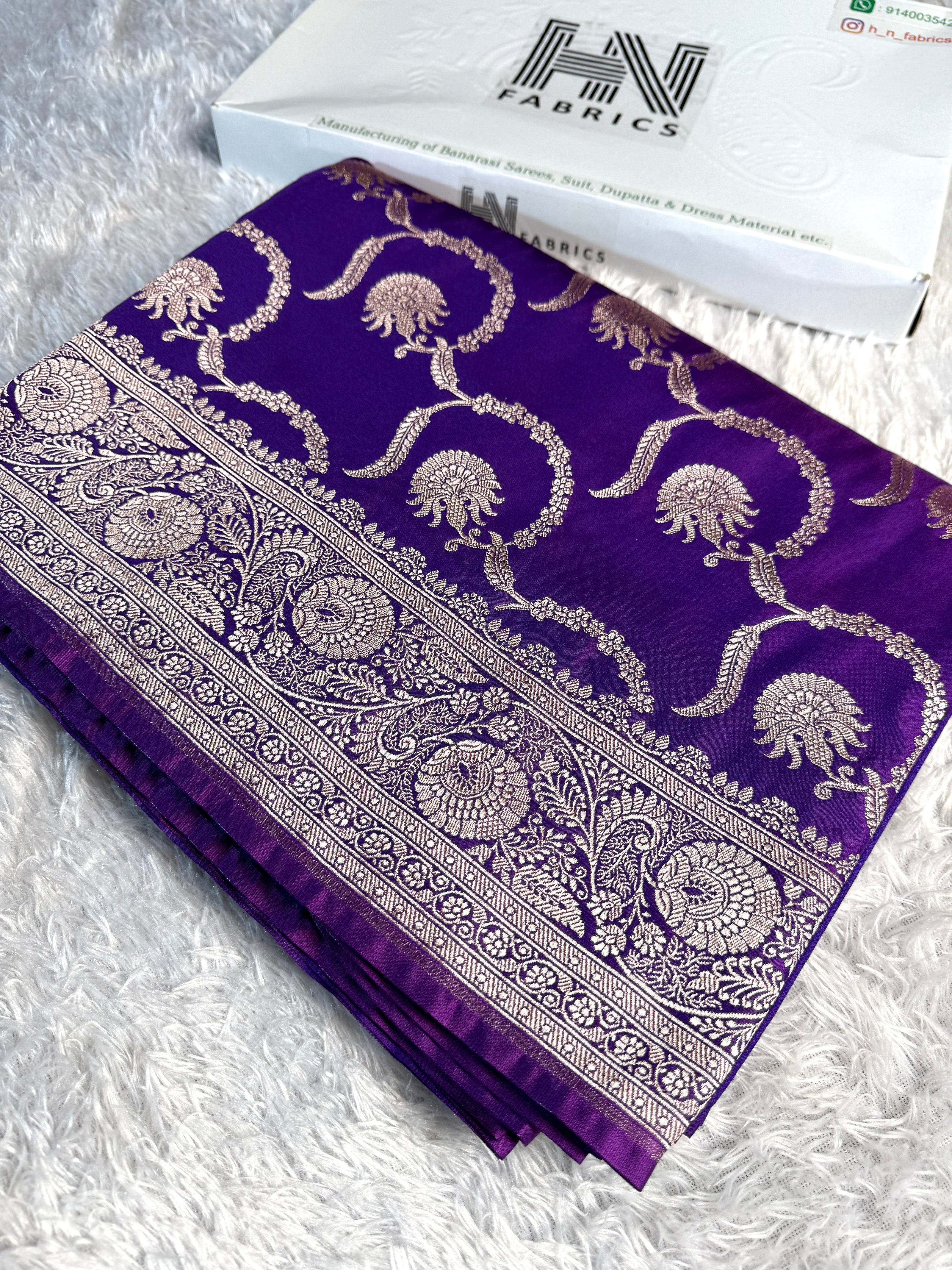 BANARASI MASHRU KATAN SILK SAREE HN571