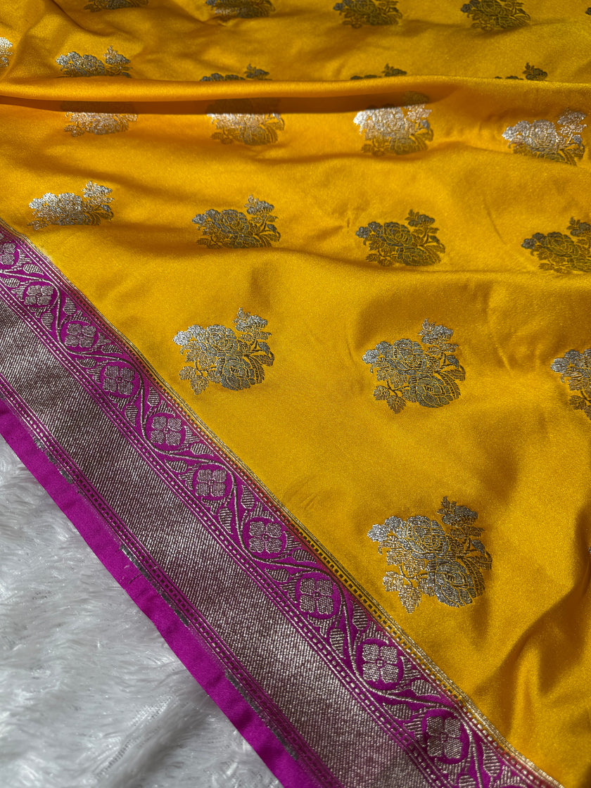 Banarasi Mashru Katan Silk Saree HN170