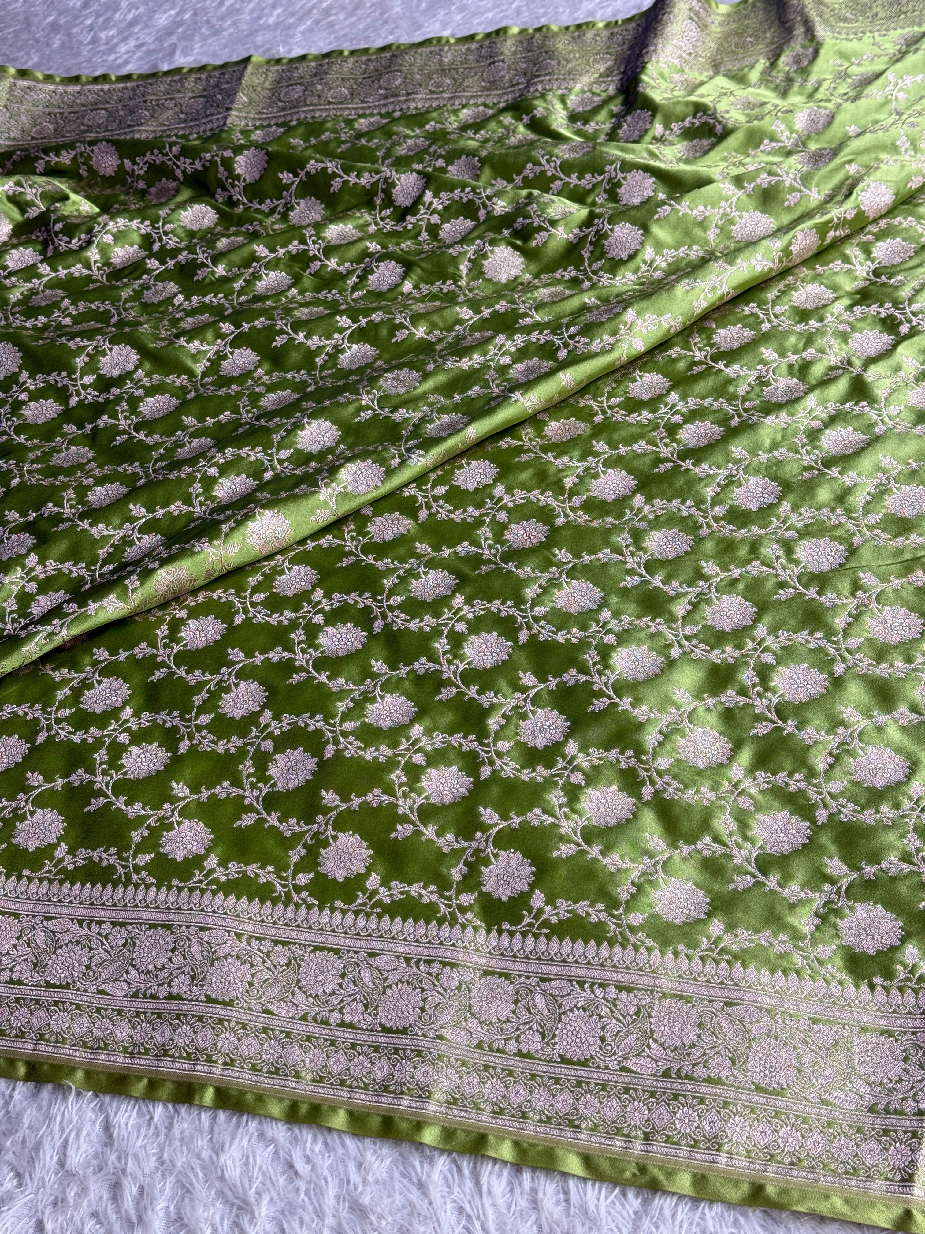 BANARASI MASHRU KATAN SILK SAREE MK066